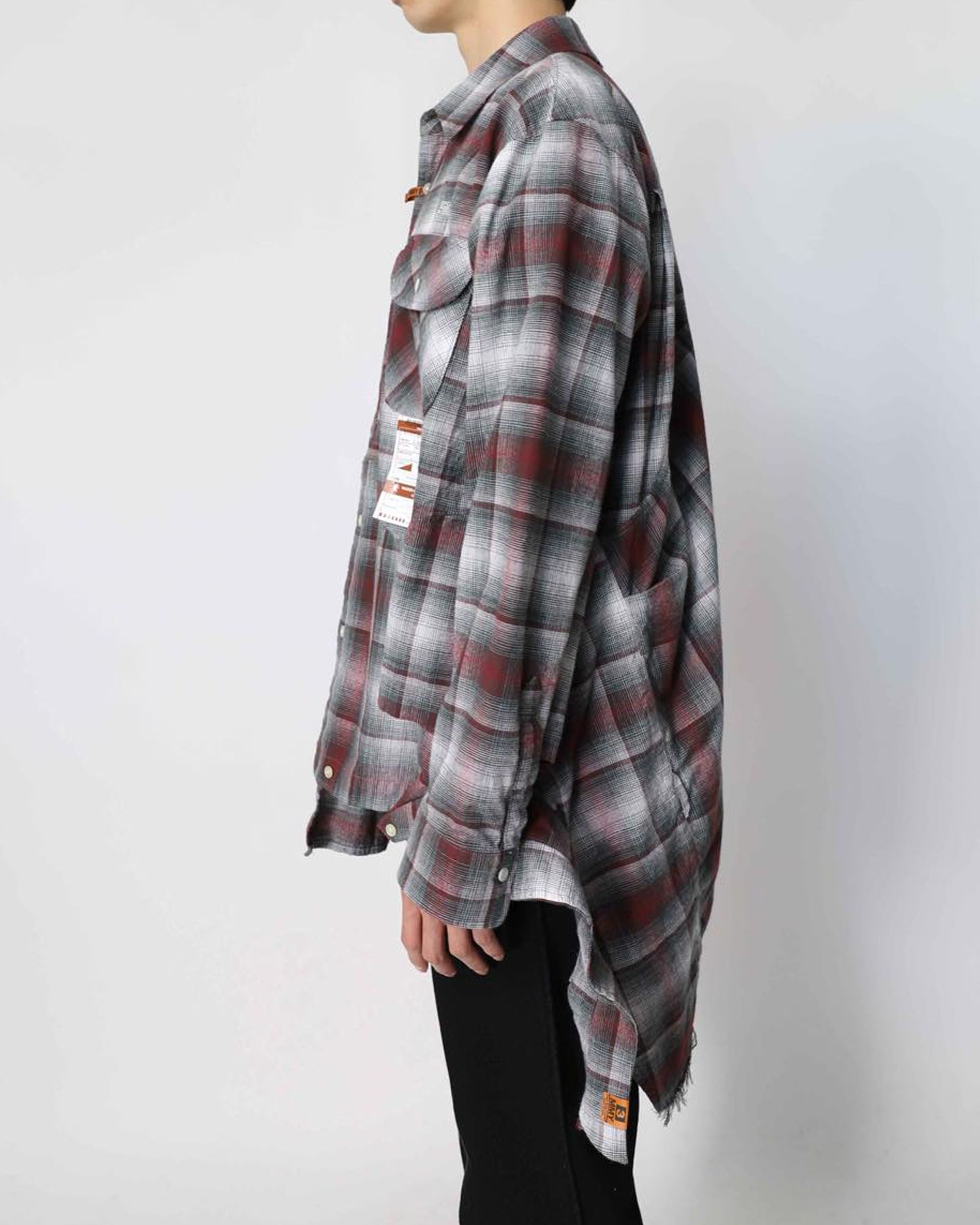 Deconstructed Ombre Check Shirt