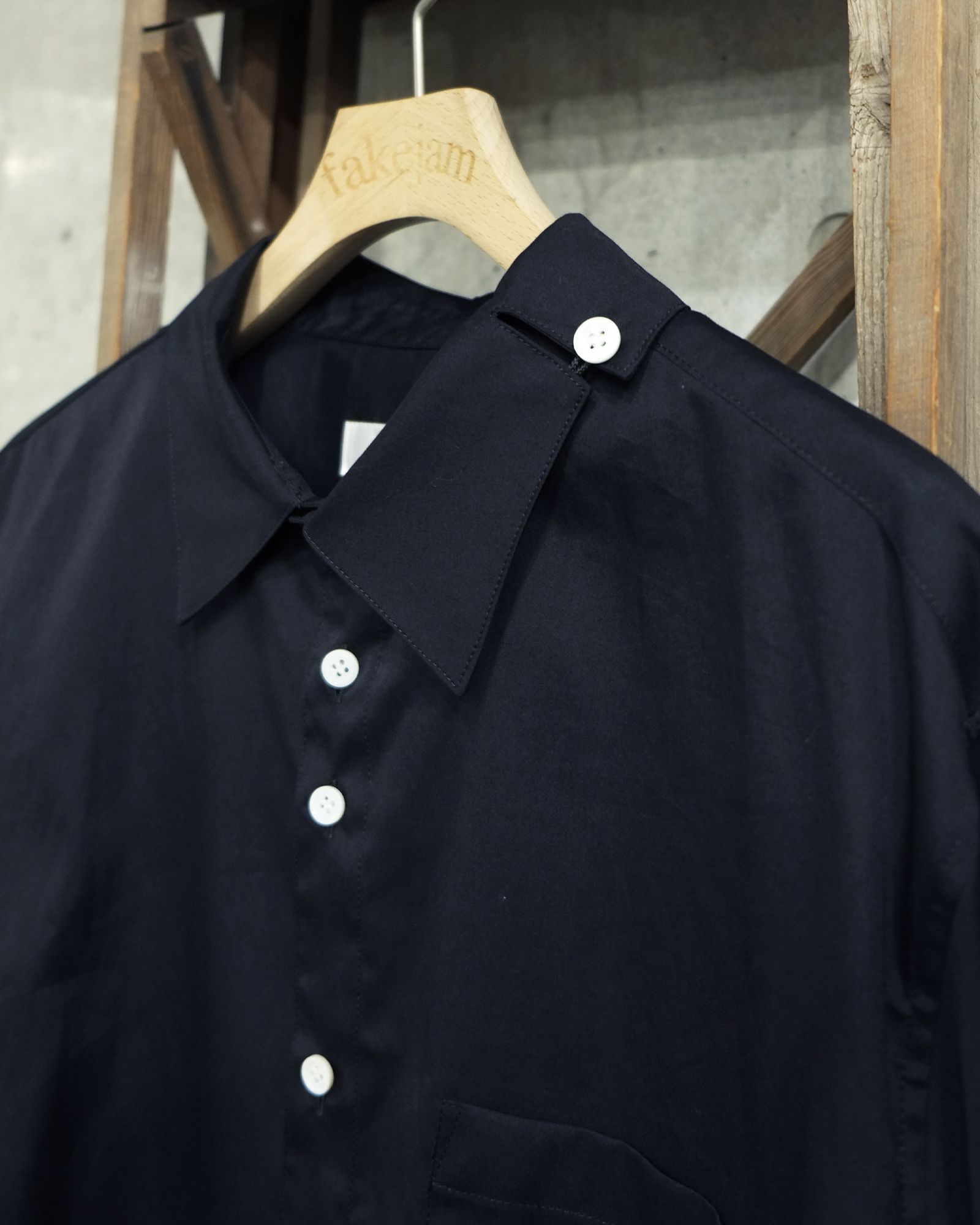 sulvam - Stand Collar Shirt | fakejam