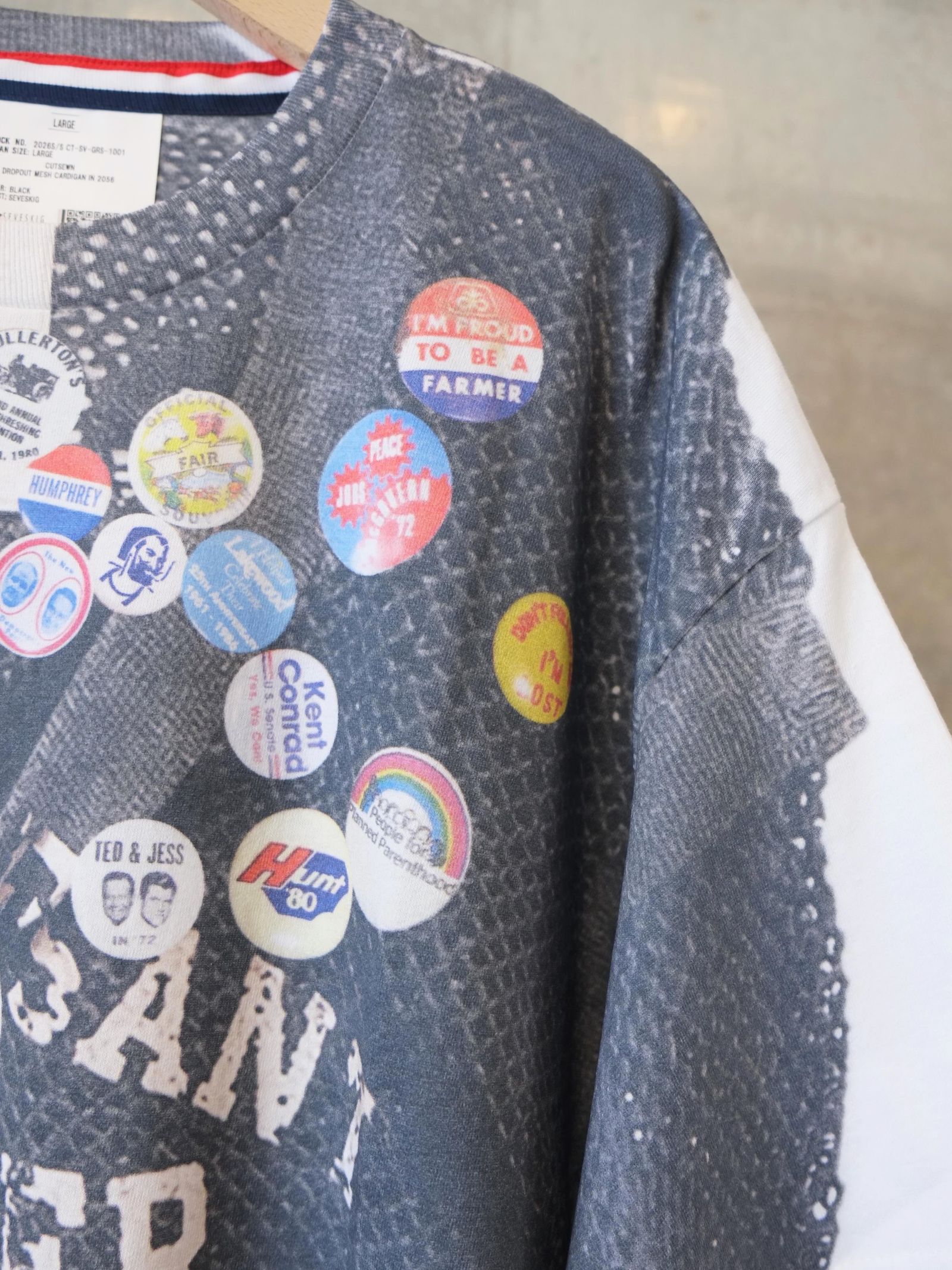 Dropout Mesh Cardigan in 2056