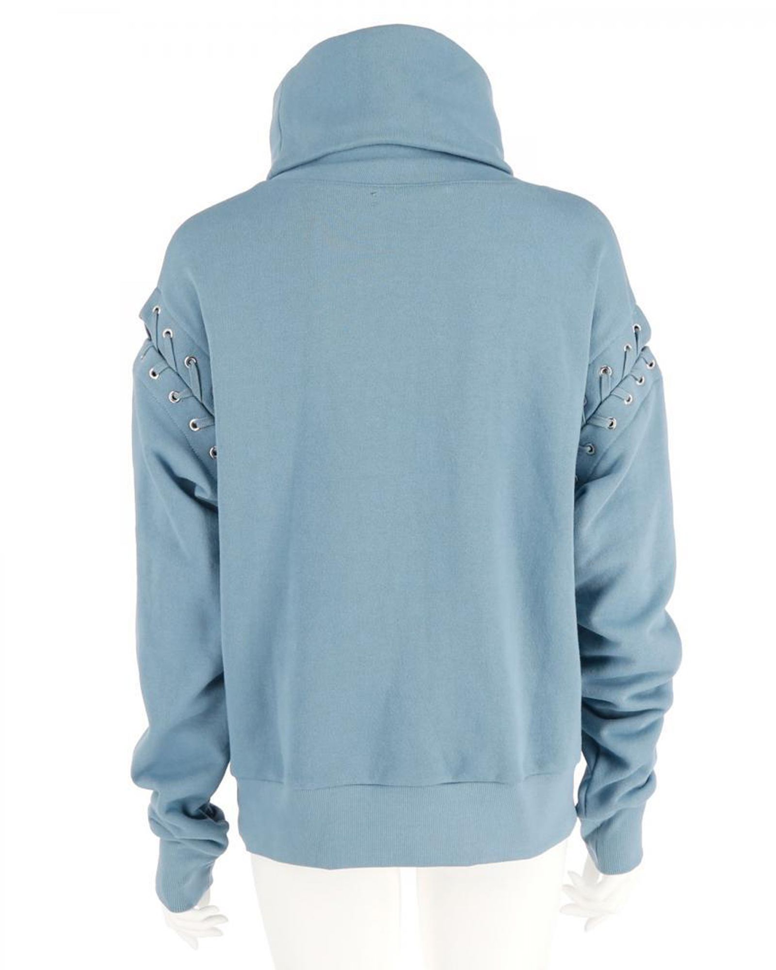Lace Up Turtle Neck Sweat Shirt