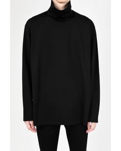 High Neck Long Sleeve Big T-Shirt