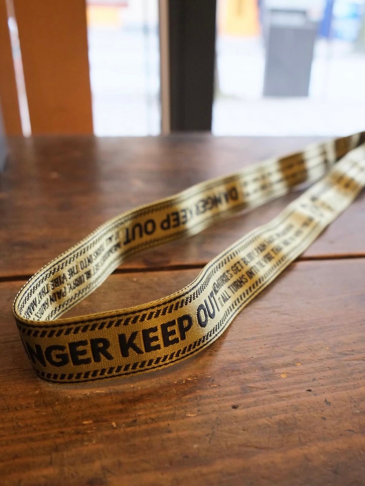 MEMORIES KEEP OUT Belt