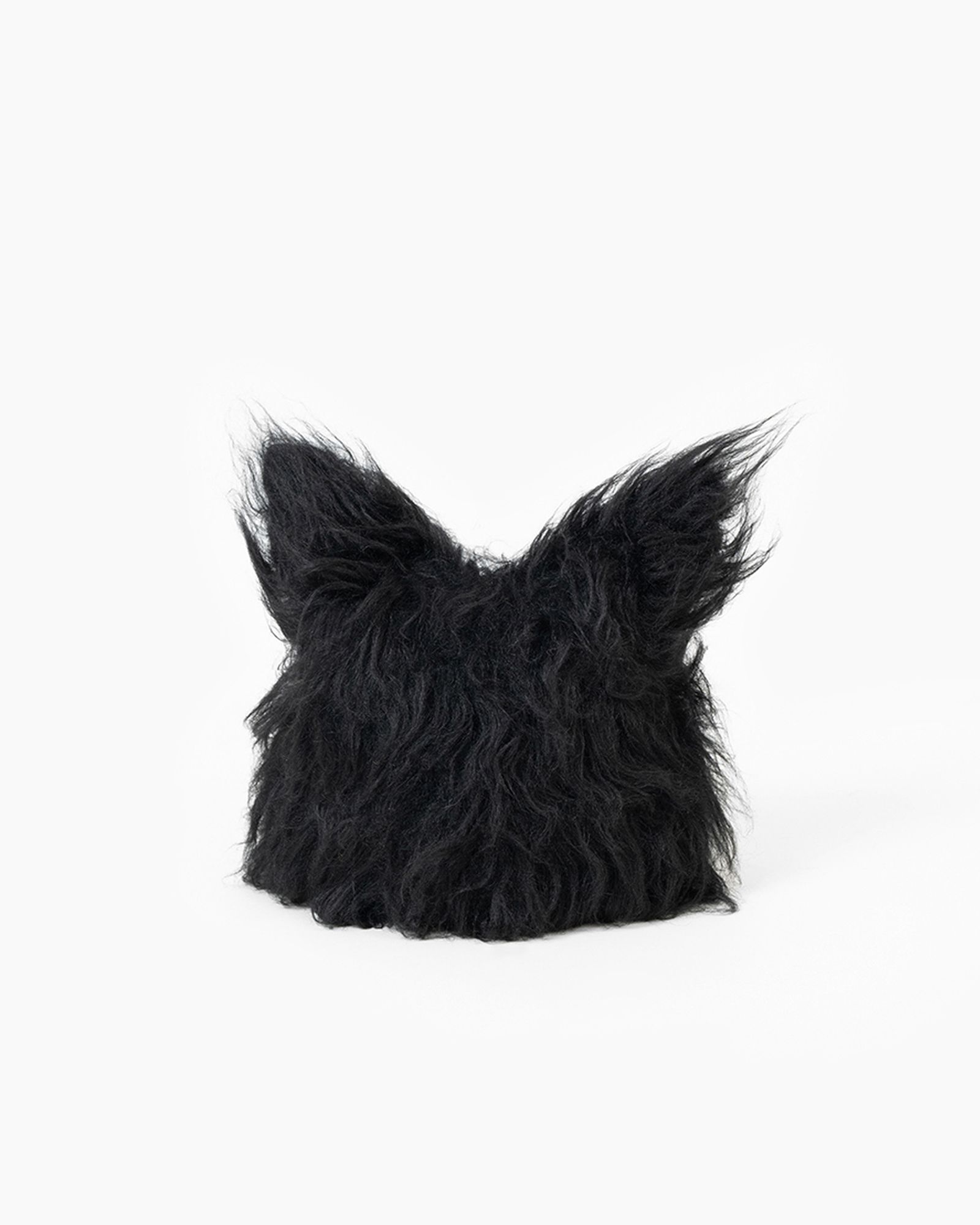 Shaggy Knit Devil Cap
