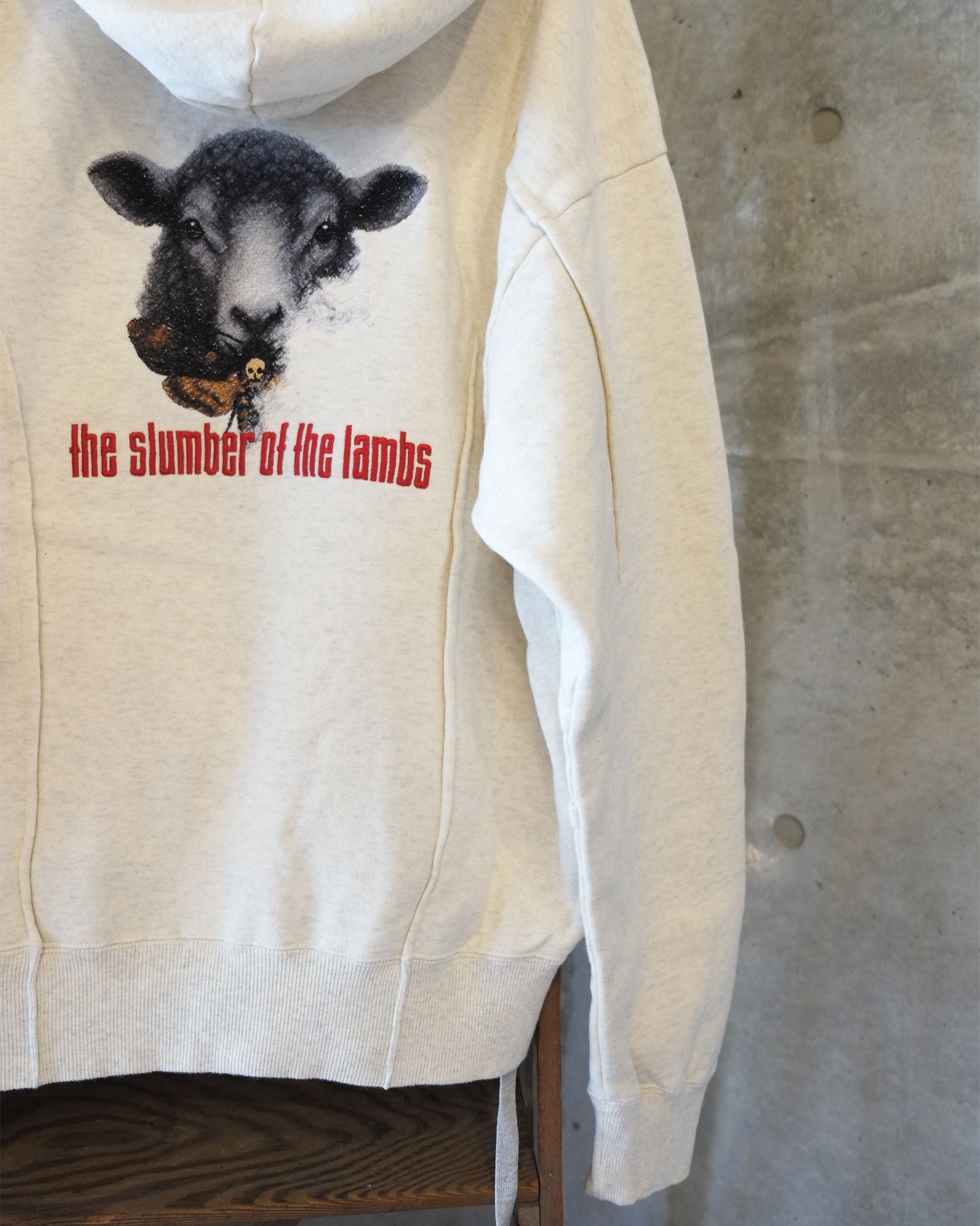 Slumber of the Lambs Half-Zip Hoodie / ハーフジップ パーカー / ホワイト / SW-SV-NRA-1002