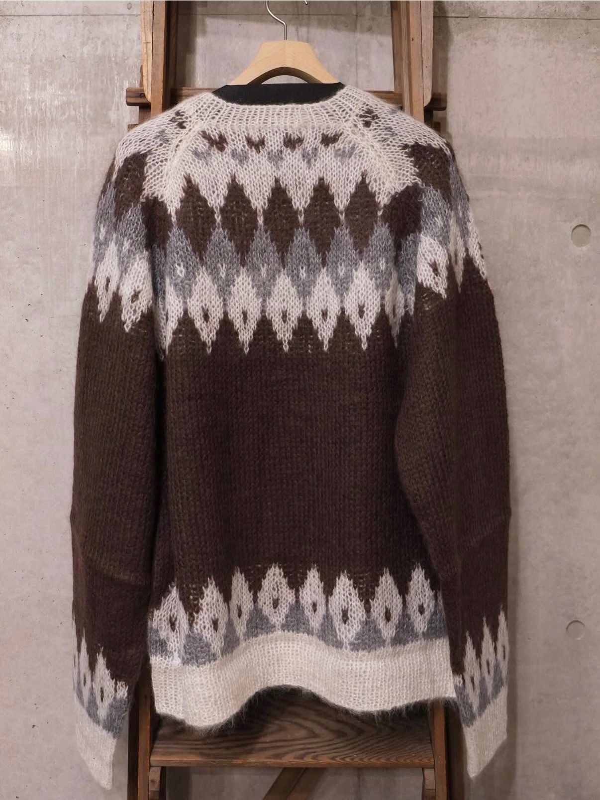 Hand Knit Snowflake Sweater