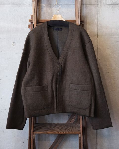 Cut Off 1B Cardigan(NEEDLE SHAGGY MOHAIR) / カーディガン / オリーブ / M-P2-KW6