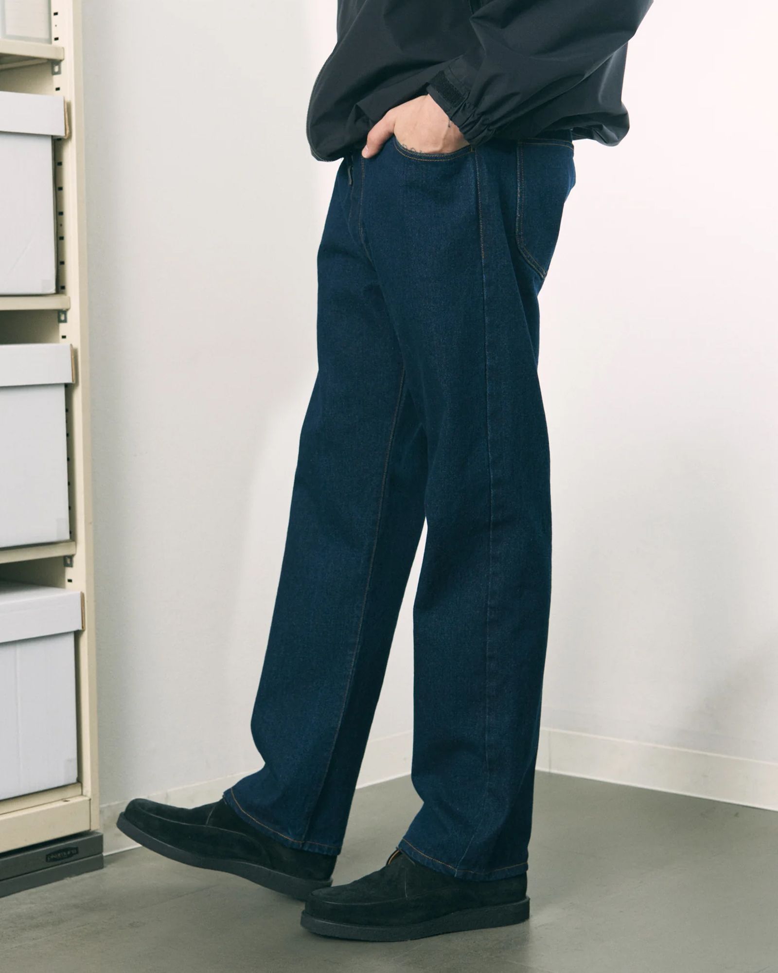 6 Pocket Jeans Straight / ストレート デニムパンツ / ネイビー / PD-262-BT-051