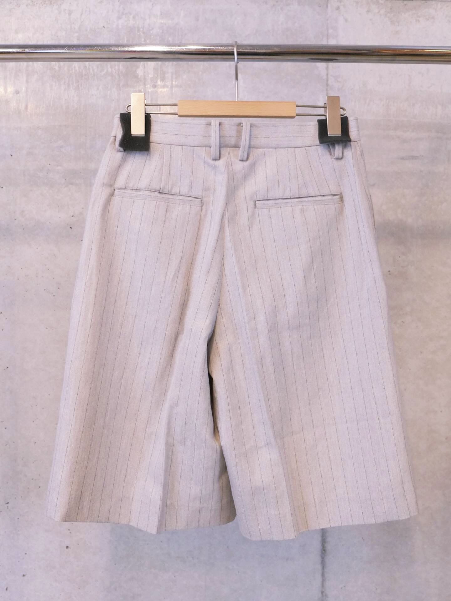 Stripe Wide Harf Trousers