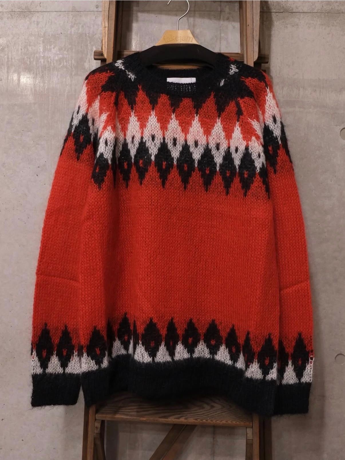 Hand Knit Snowflake Sweater