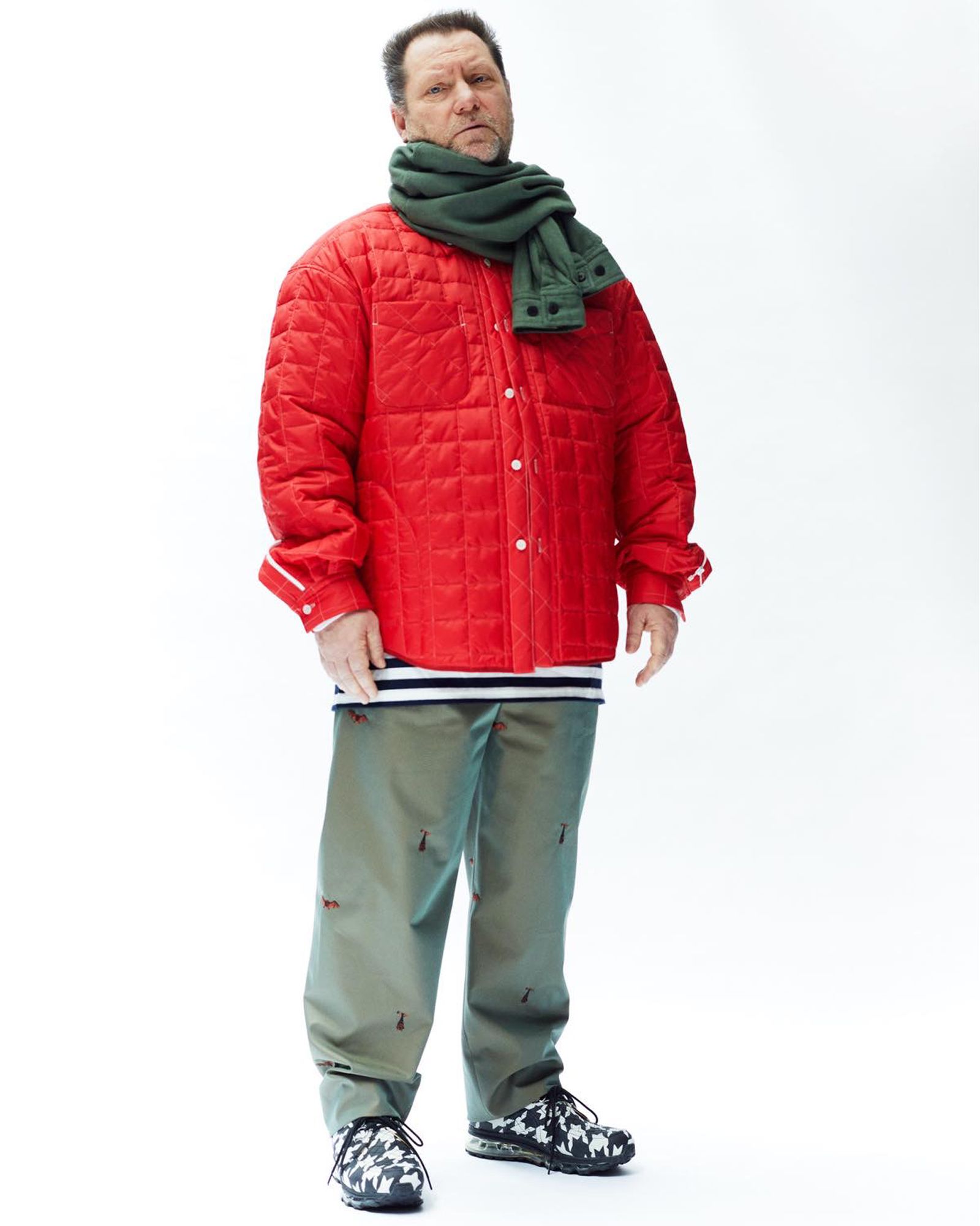 Sleeve Scarf Space Plaid Nel