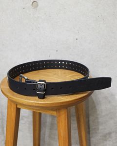 STUDS Leather Belt×blackmeans