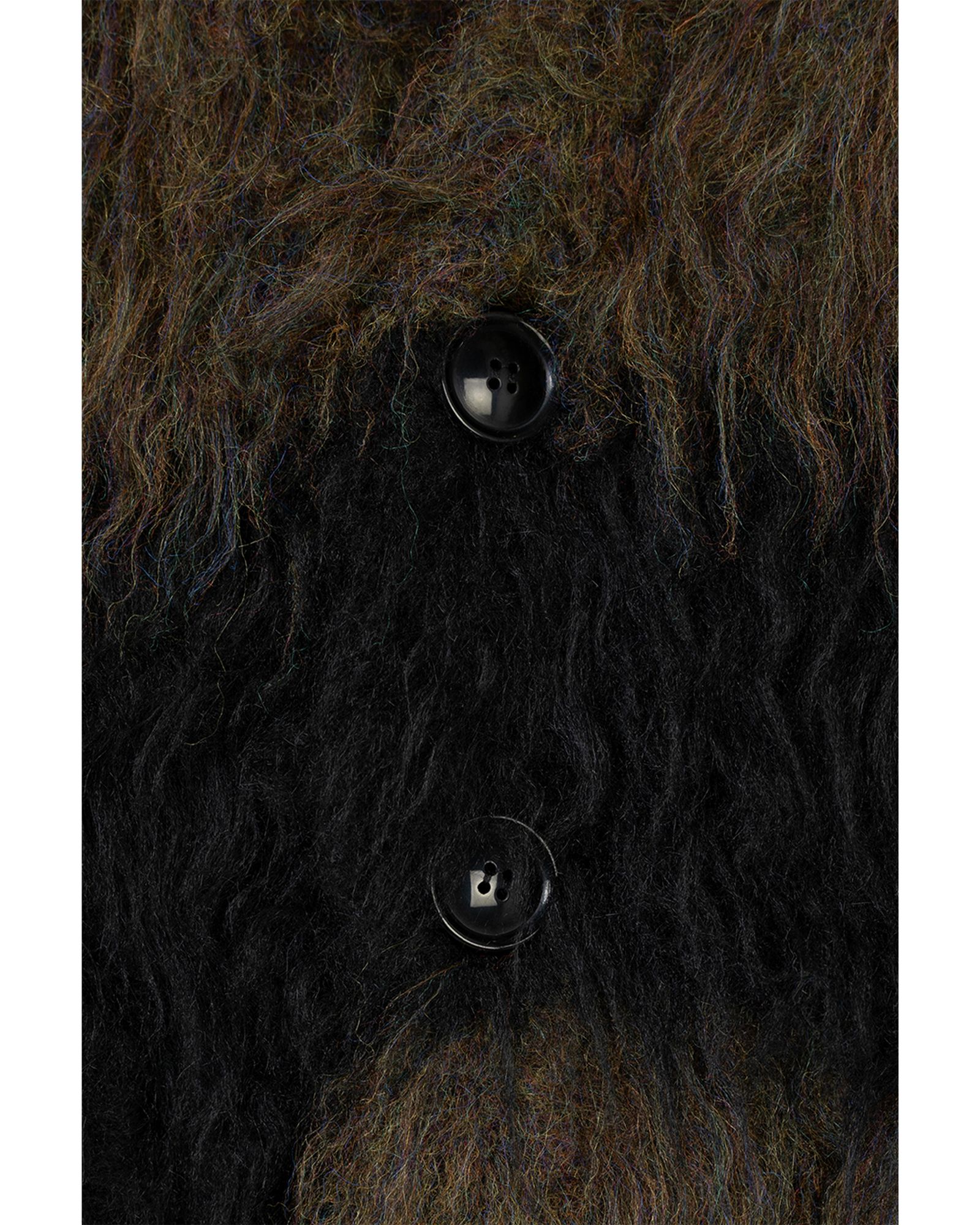 Shaggy Border Knit Cardigan