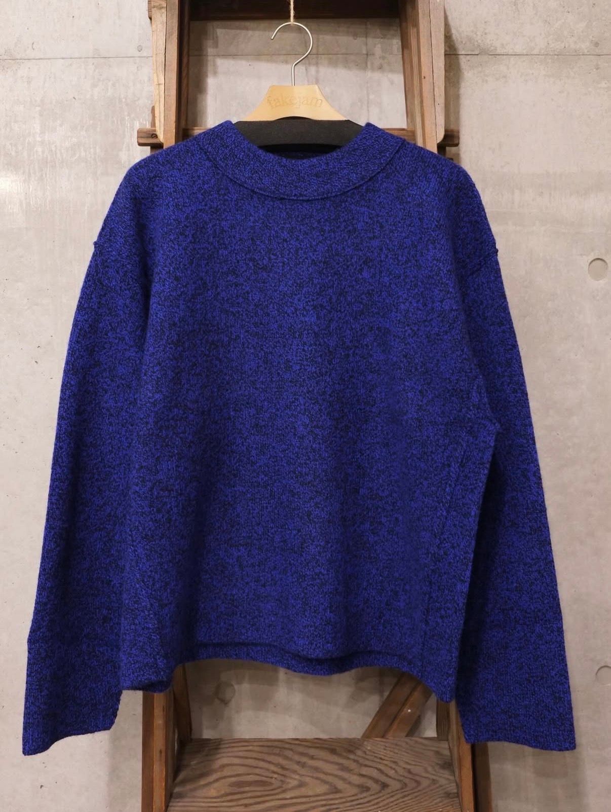 Mix Color Mock Neck Sweater