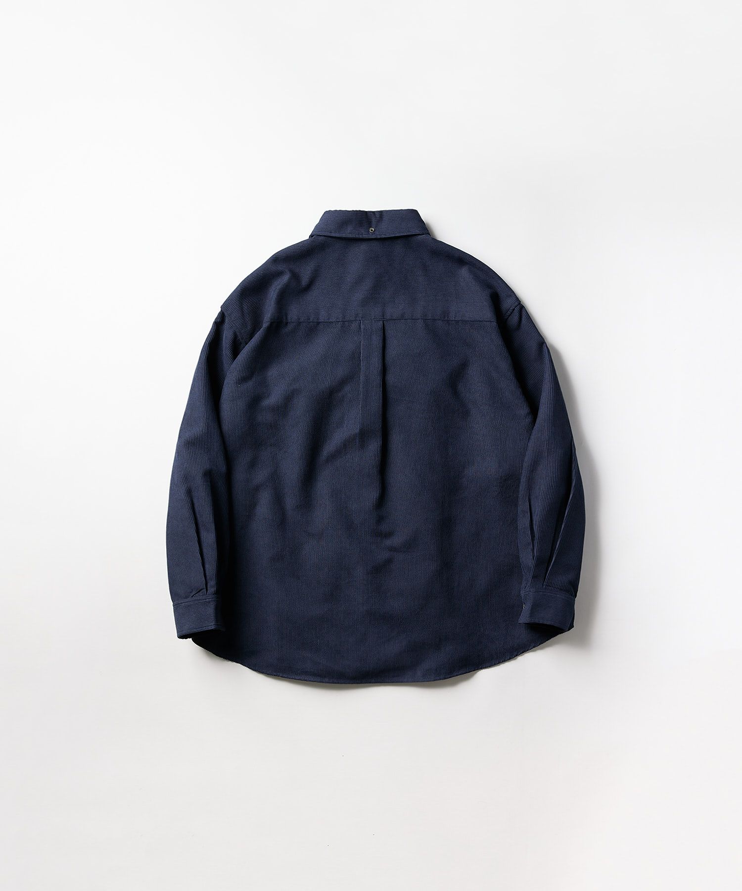 OVERSIZED CORDUROY SHIRT / オーバーサイズ コーデュロイ シャツ / ネイビー / MTM-SH-0164-23-C