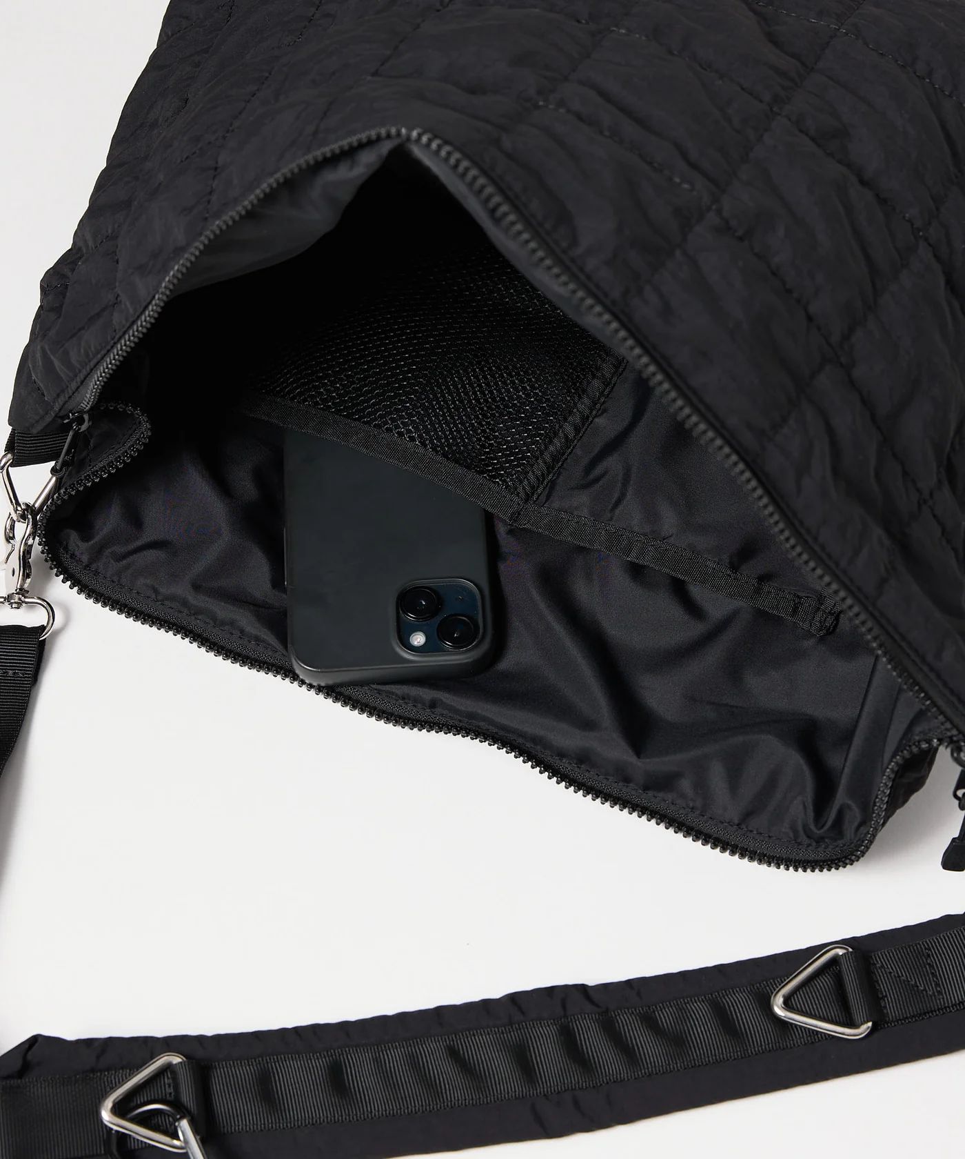 QUILTING POUCH SHOULDER BAG / キルティング ポーチ ショルダーバッグ / ブラック / MTM-BG-0162-23-C