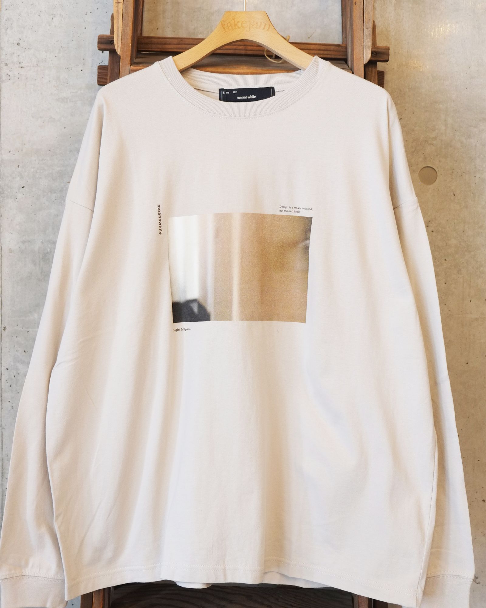 Abstract Photograph L/S Tee / ロングスリーブ Tシャツ / ホワイト / MW-CT25202