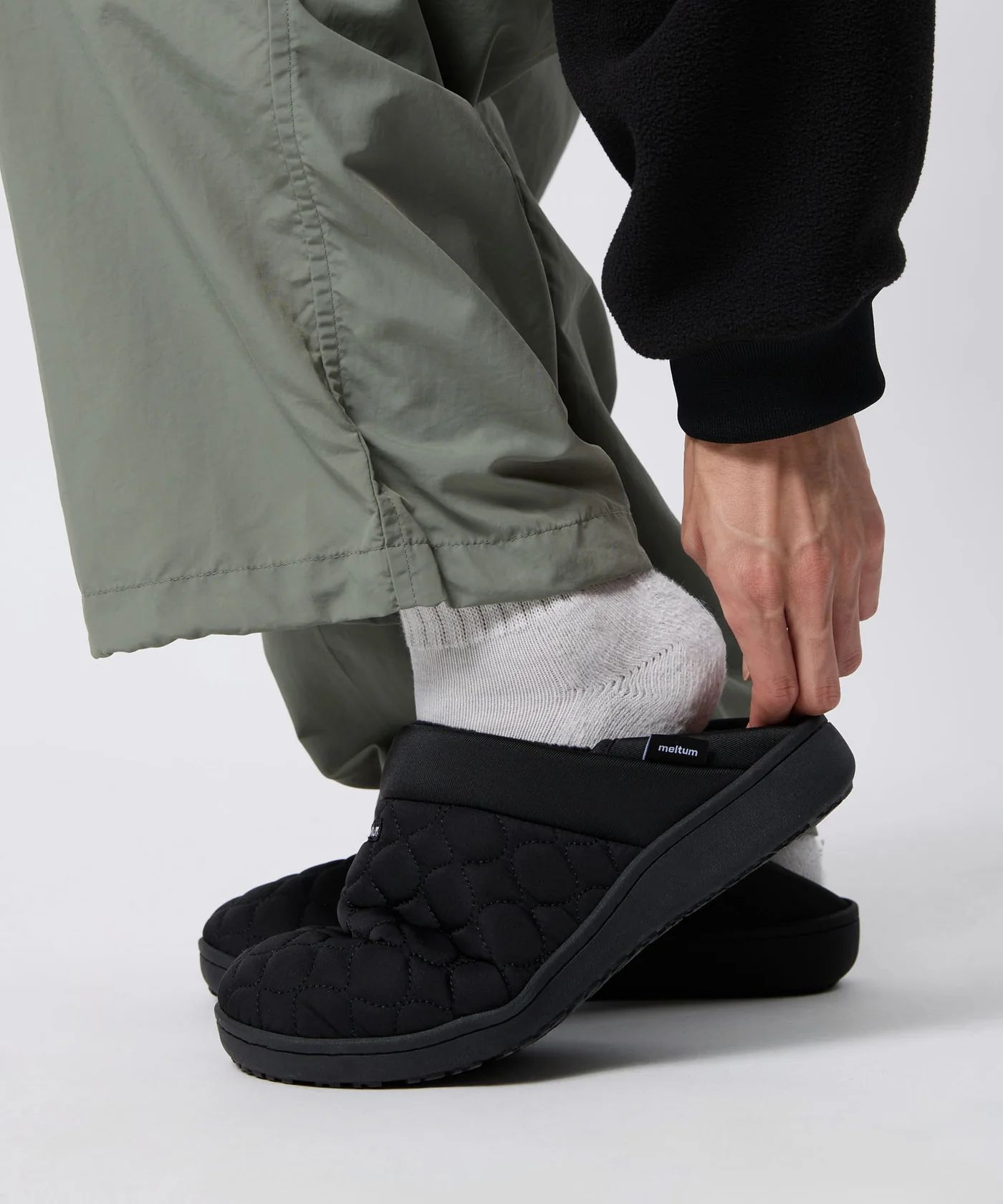 QUILT MOC SHOES / キルティング モックシューズ / ブラック / MTM-SS-0241-24-C