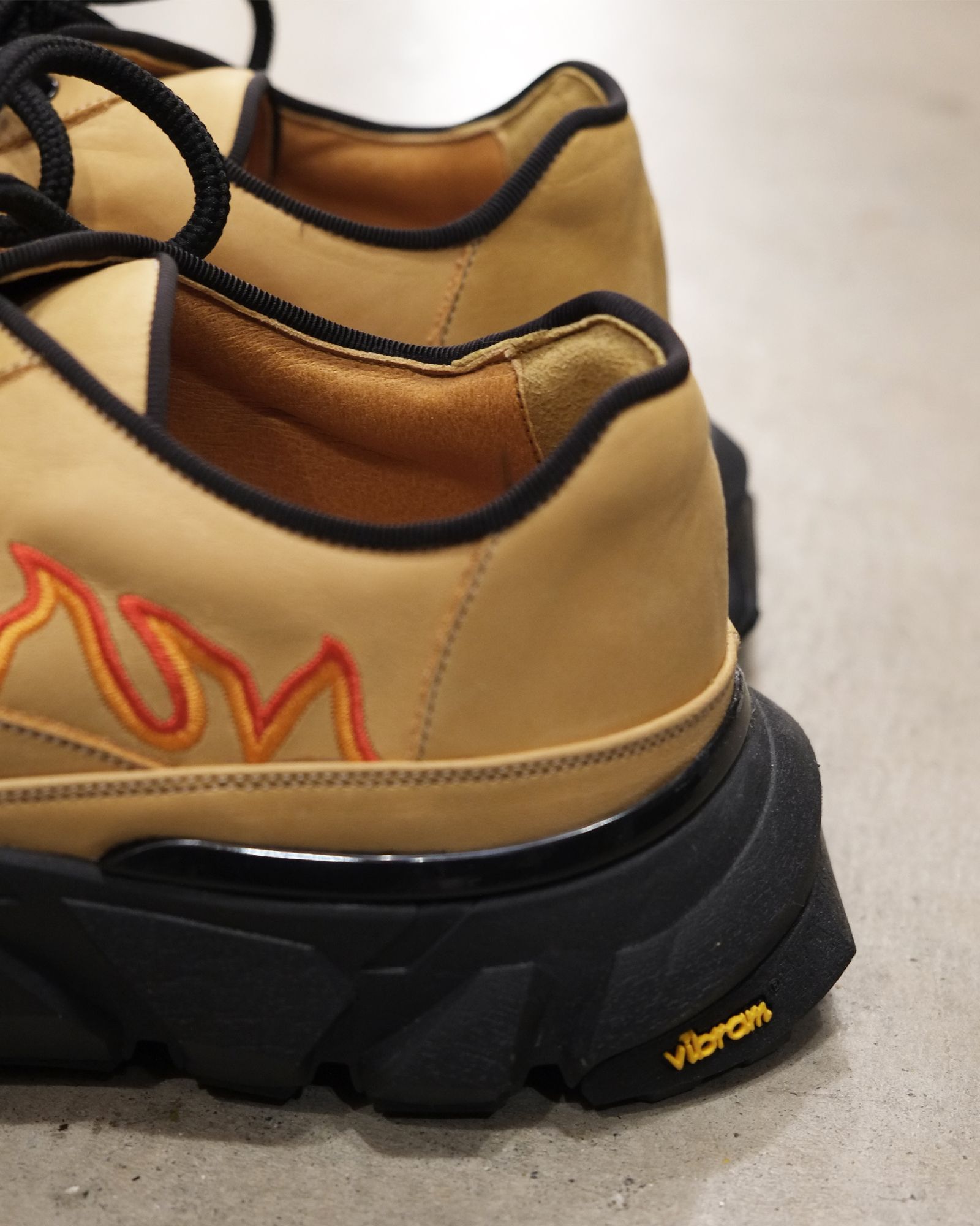Flame Embroidery Shoes