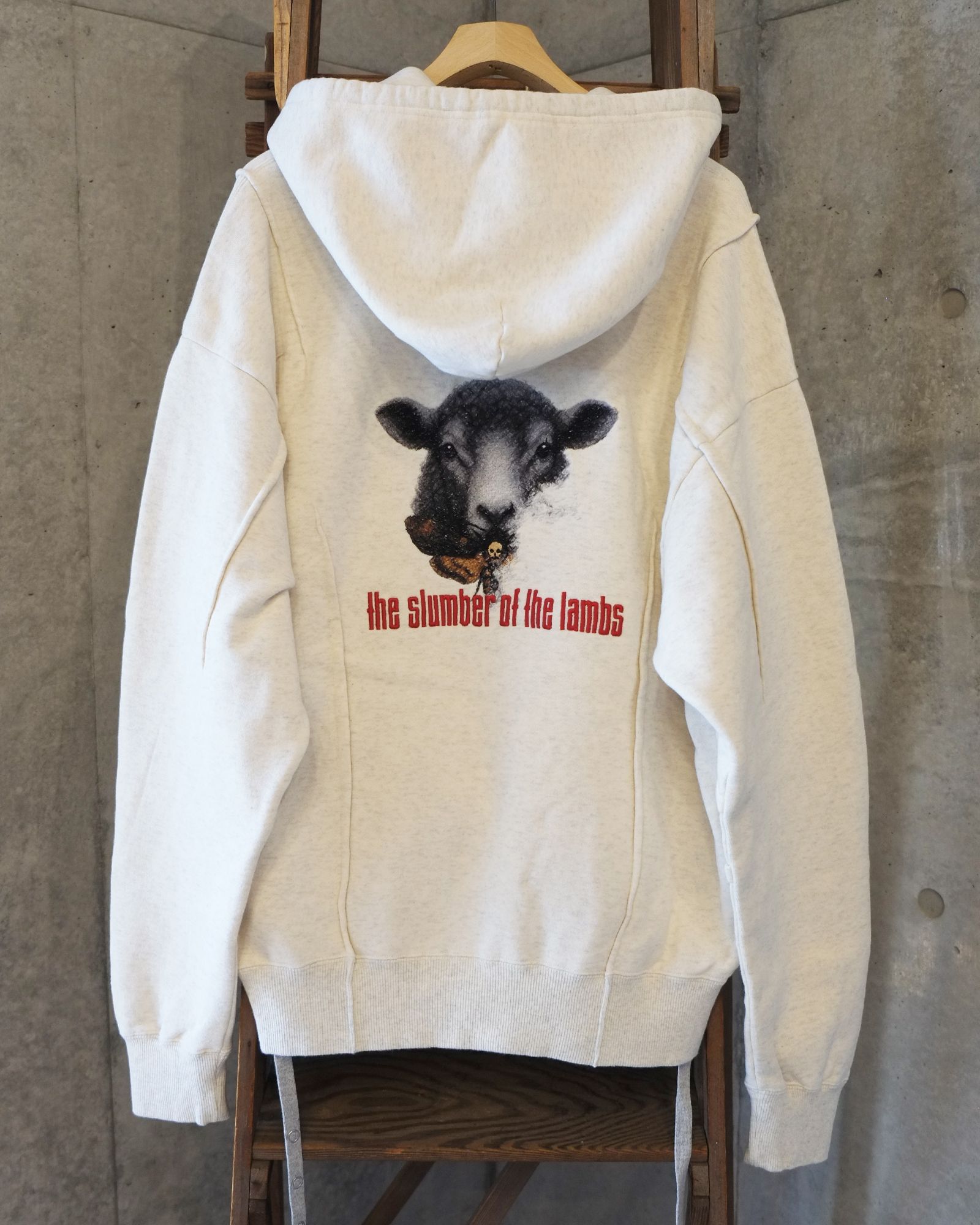 Slumber of the Lambs Half-Zip Hoodie / ハーフジップ パーカー / ホワイト / SW-SV-NRA-1002