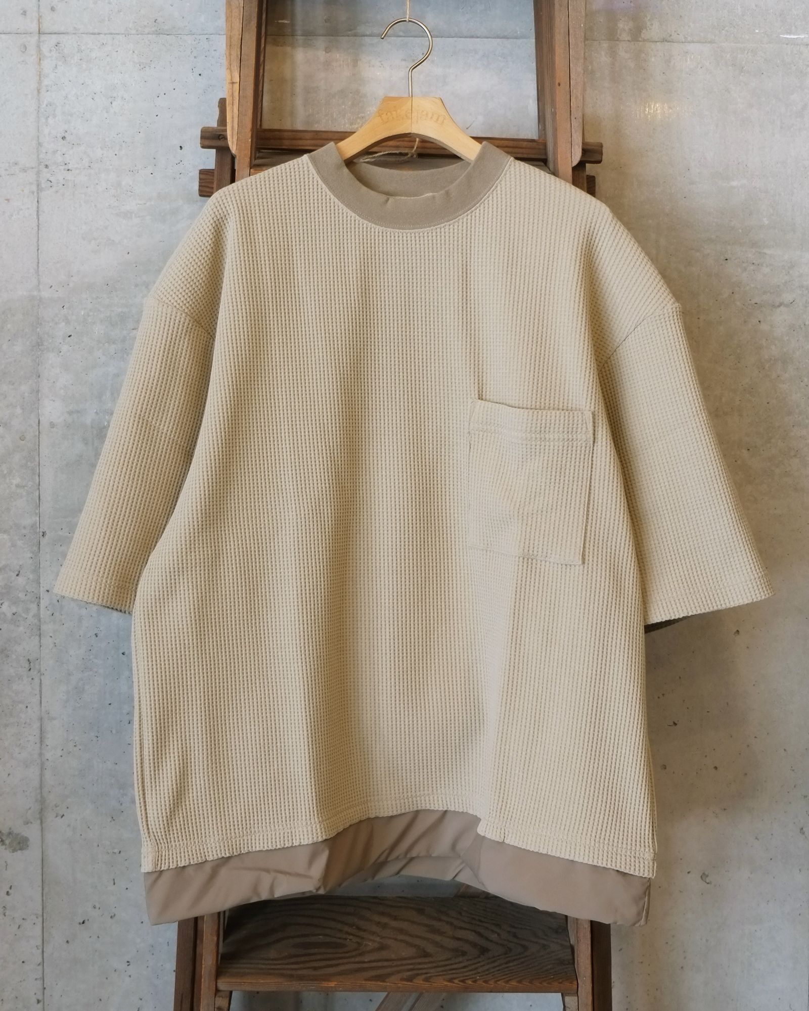 SOLOTEX Waffle S/S Tee / ショートスリーブTシャツ / ベージュ /MW-CT26106