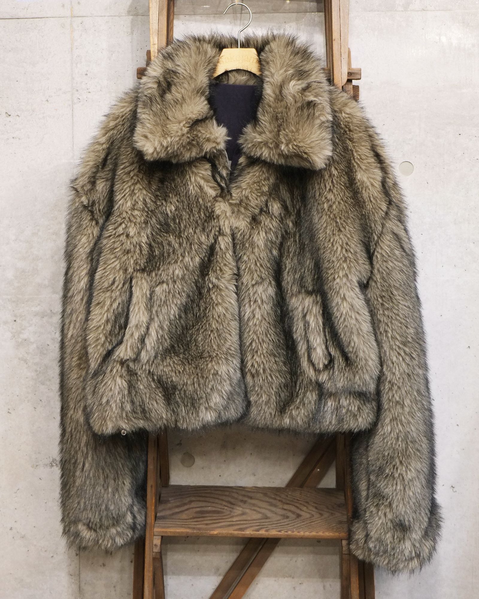 Reversible Fur Jacket / ファー ブルゾン / ベージュ / LM-26aw-2205