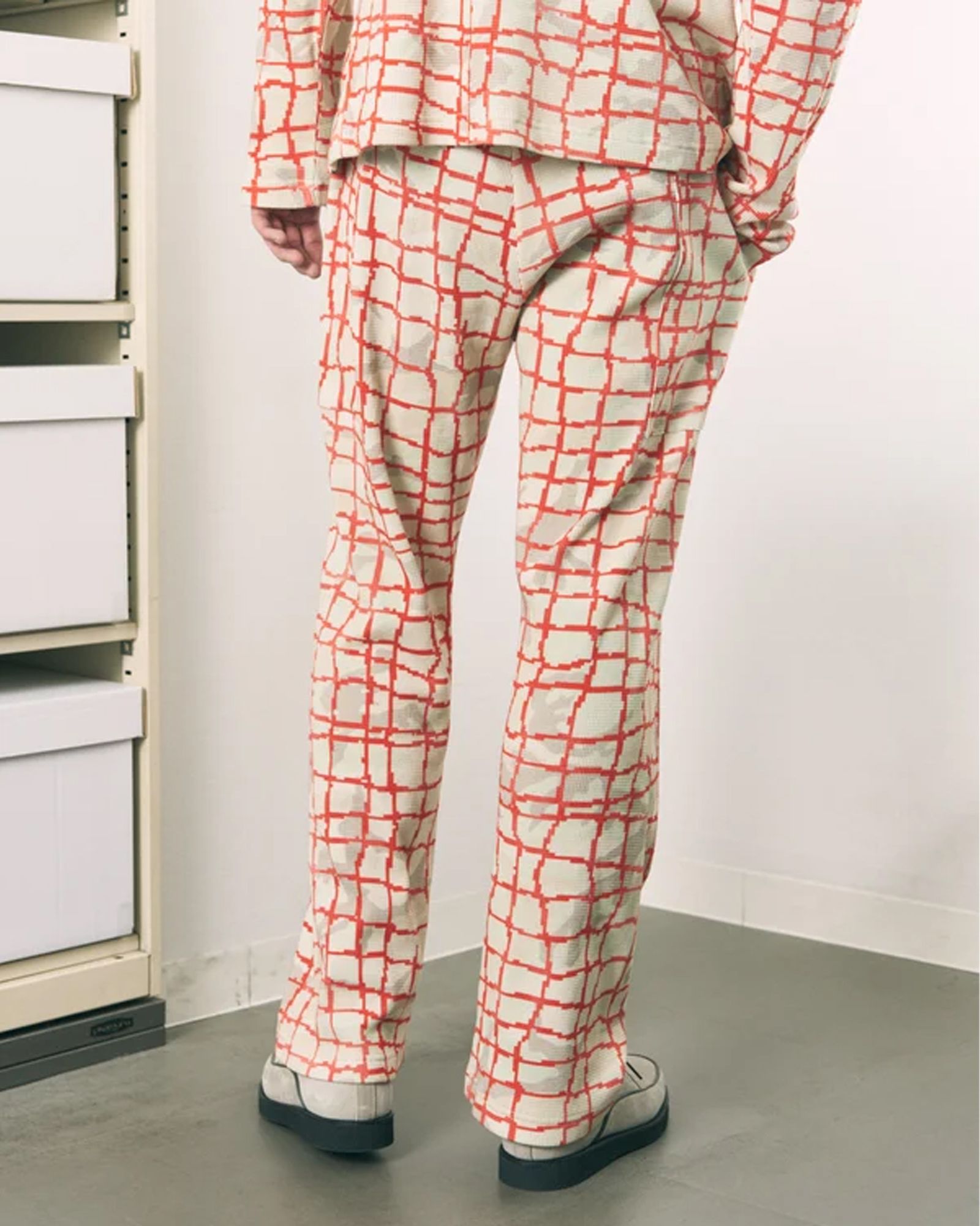 Net Waffle Pants / ワッフル パンツ / レッド / PD-262-BT-082