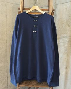Double Henley L/S Tee / ヘンリー ロングスリーブTシャツ / ネイビー / PD-262-LCS-041
