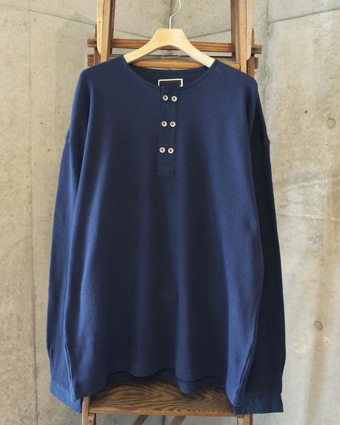 Double Henley L/S Tee / ヘンリー ロングスリーブTシャツ / ネイビー / PD-262-LCS-041