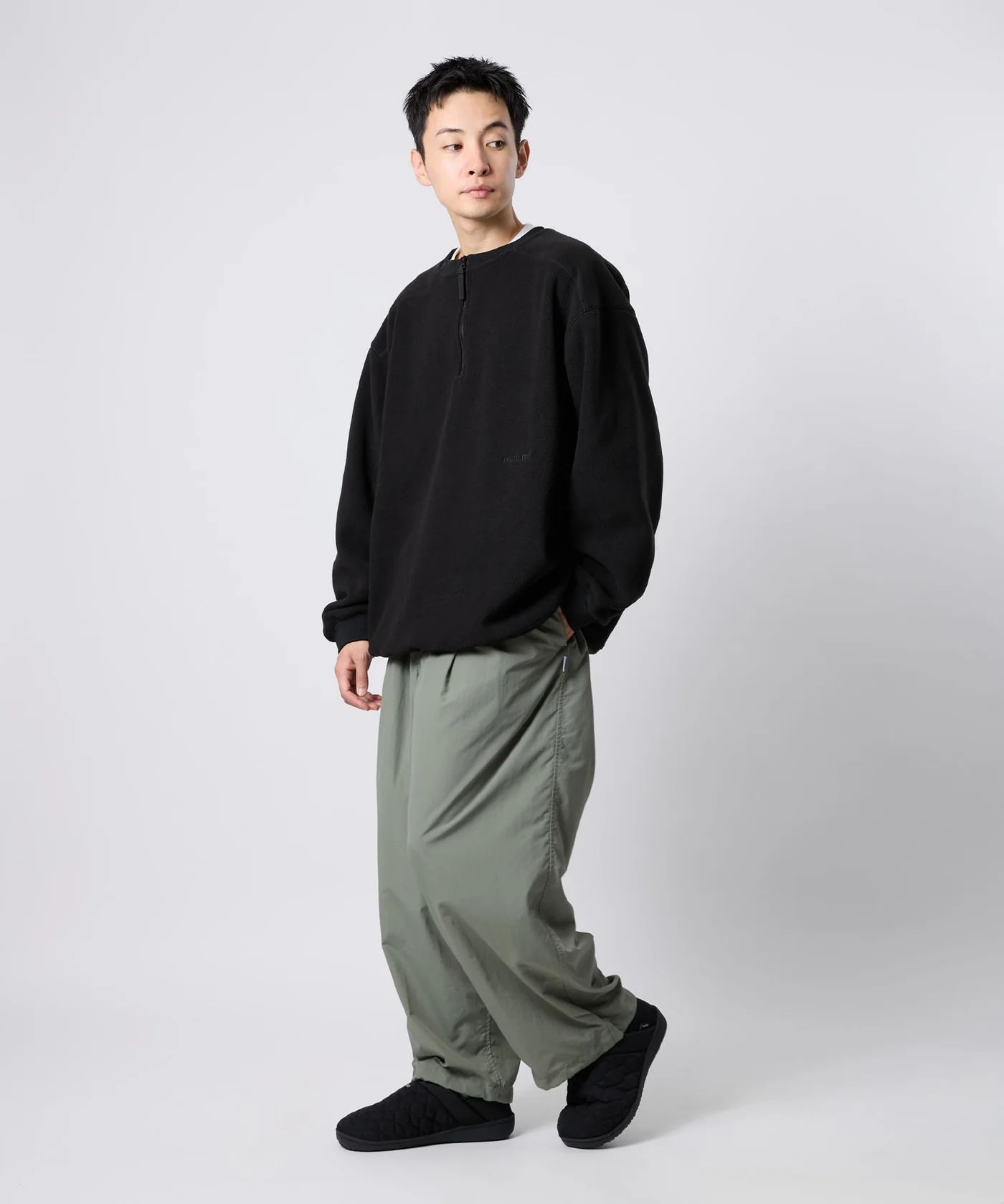 QUILT MOC SHOES / キルティング モックシューズ / ブラック / MTM-SS-0241-24-C