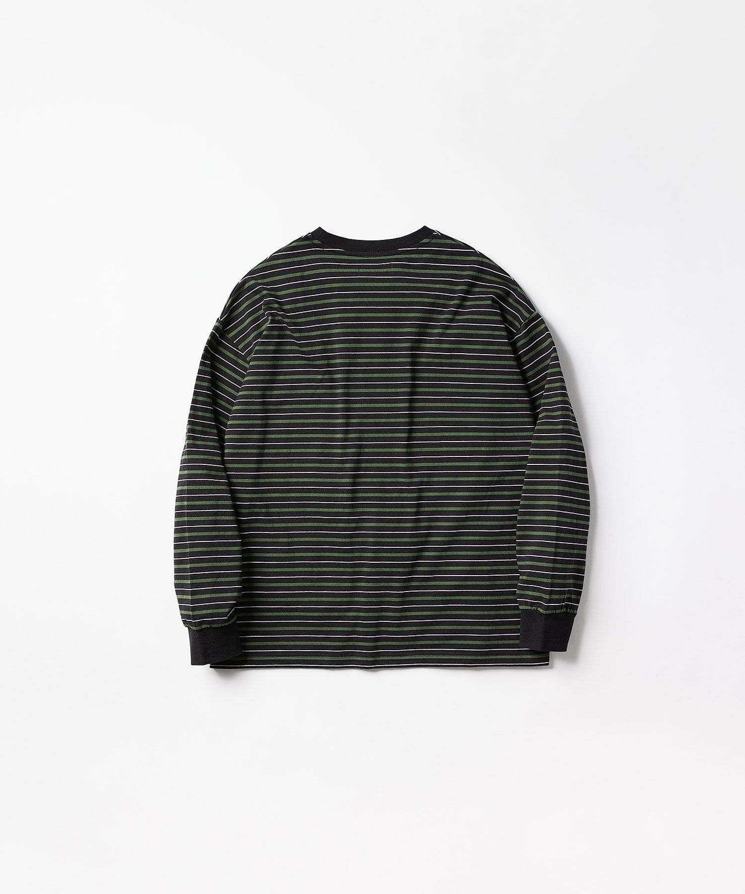 MULTI BORDER L/S TEE / マルチ ボーダー ロングスリーブTシャツ / グリーン / MTM-CS-0301-25-C