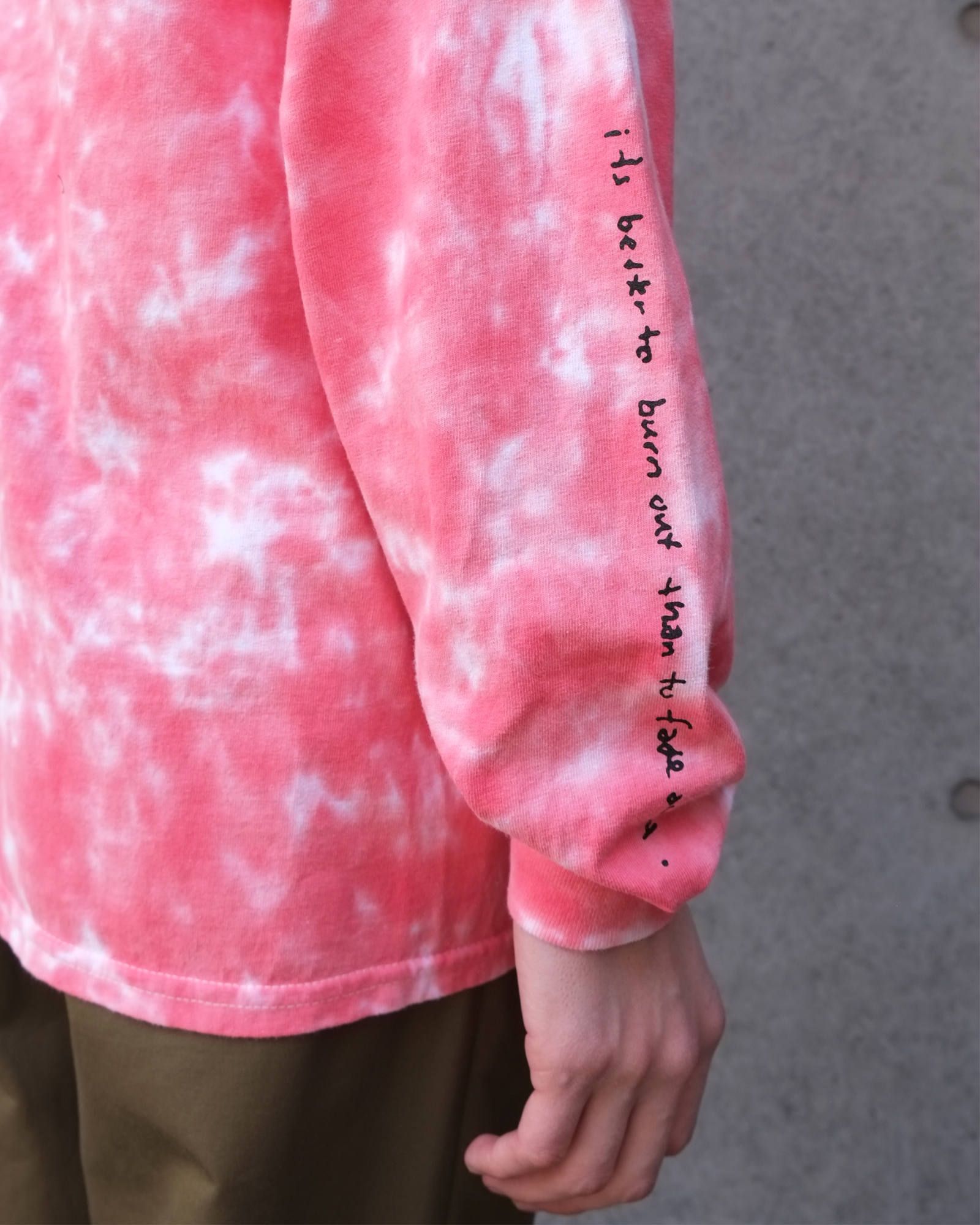 "fade away" L/S Tee(TIEDYE)