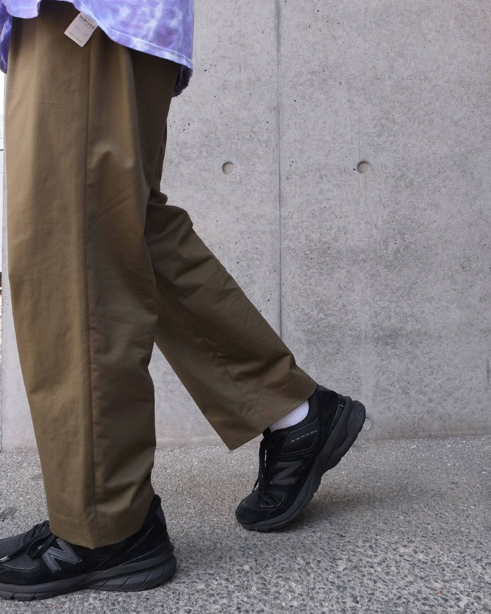 Hi wast wide trousers.