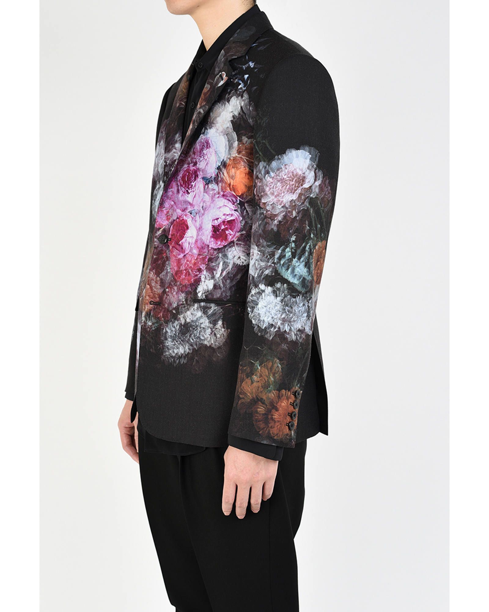 WOOL GABARDINE KIMONO SHORT JACKET - LAD MUSICIAN 「Area」