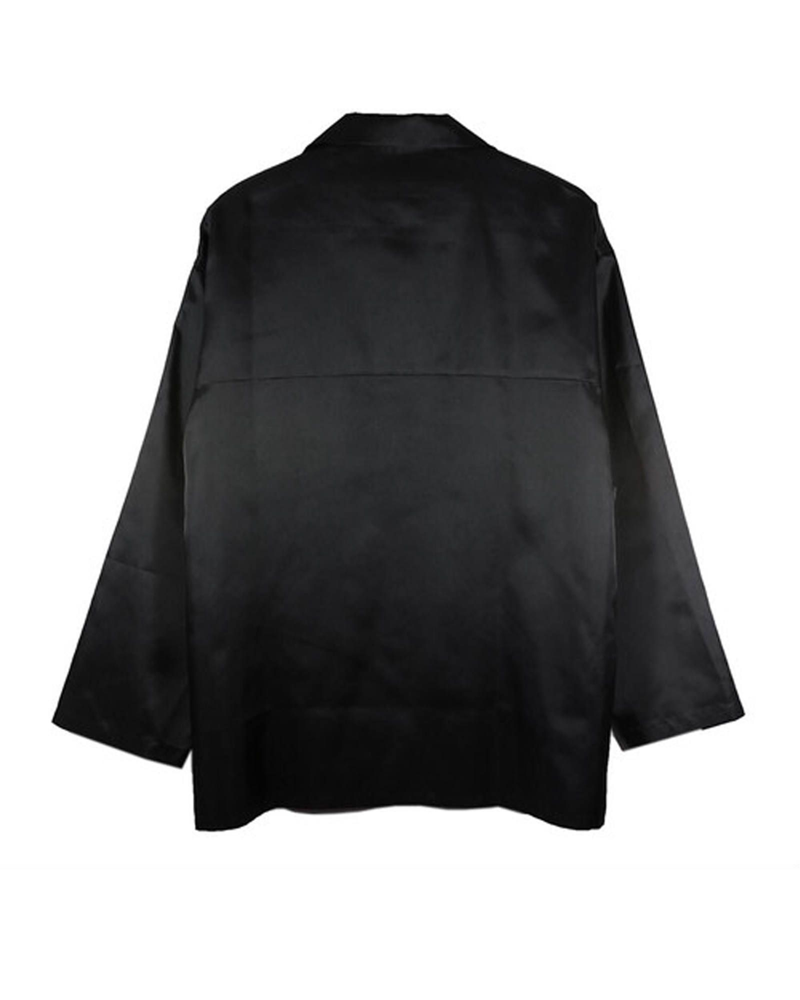 Emblem Open Coller Shirt -LONG SLEEVE-
