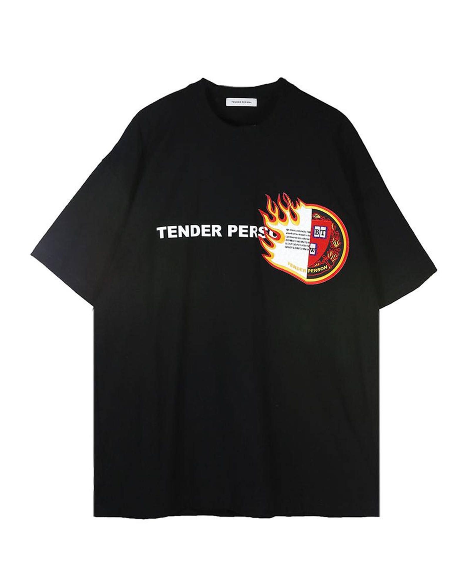 ５５％以上節約 TENDER ファイアーロゴカットソー PERSON トップス