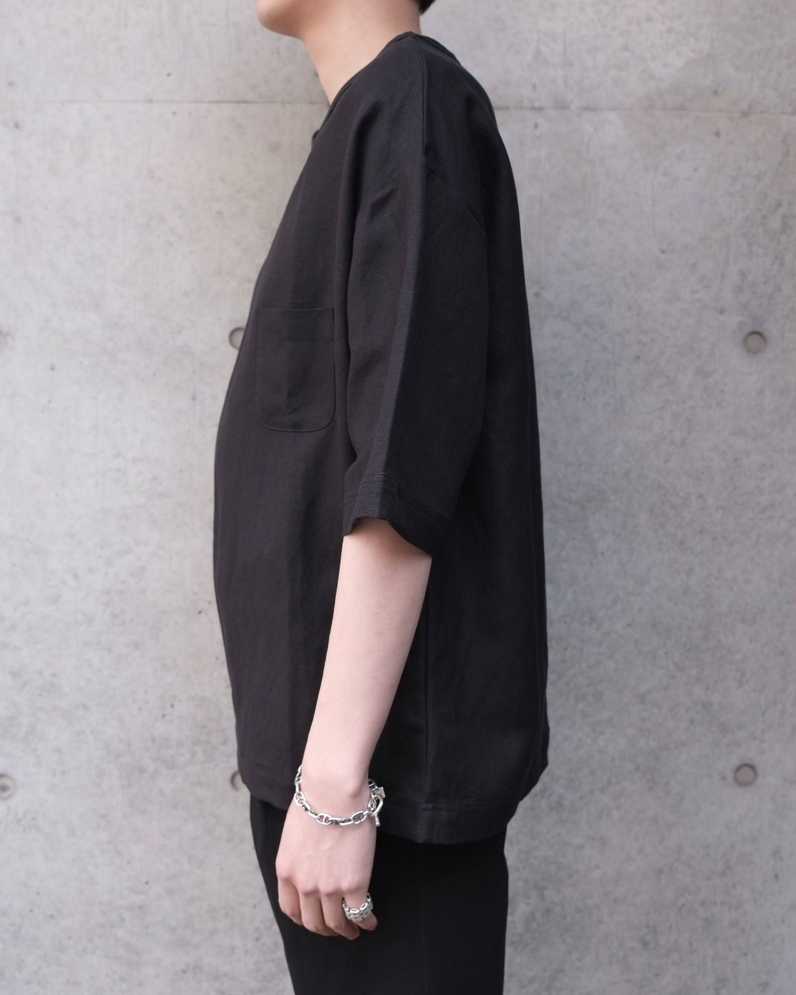 linen rayon t-shirt.