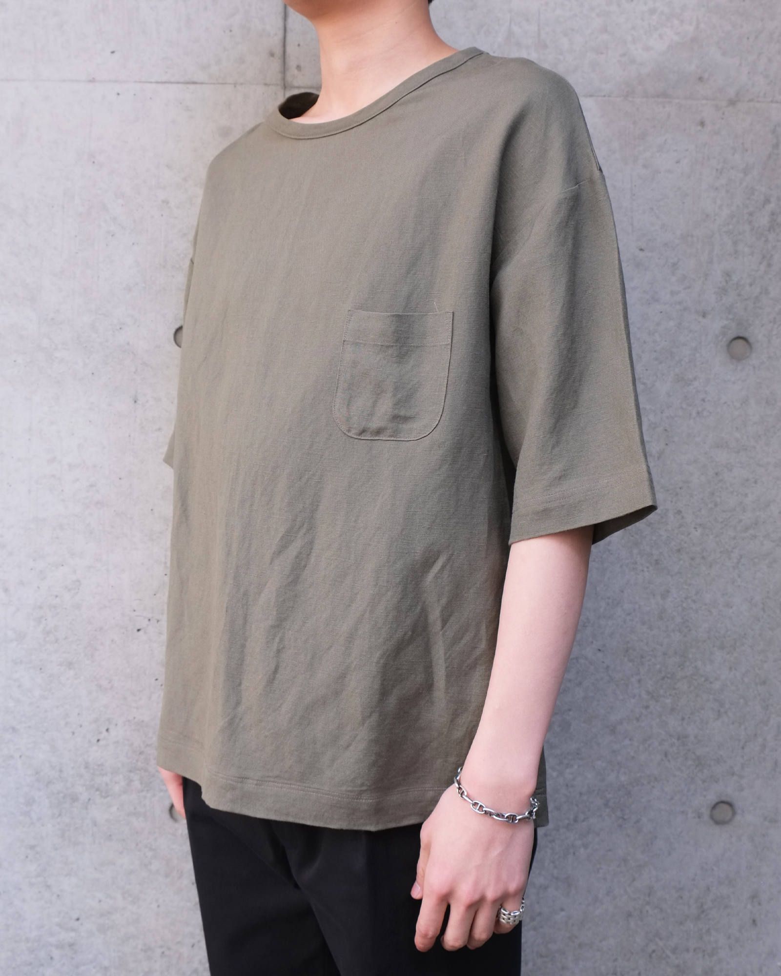 linen rayon t-shirt.