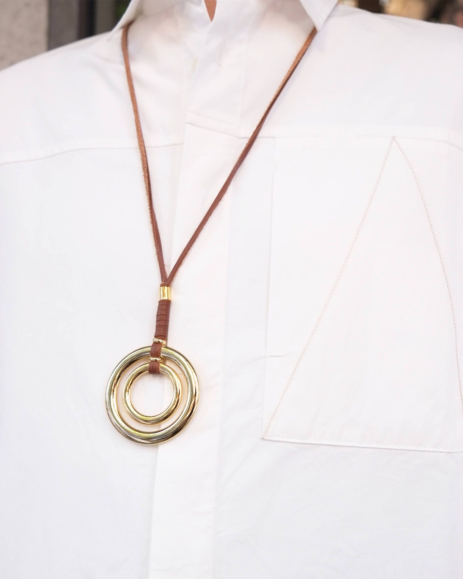 ANEI - W Ring Necklace | fakejam