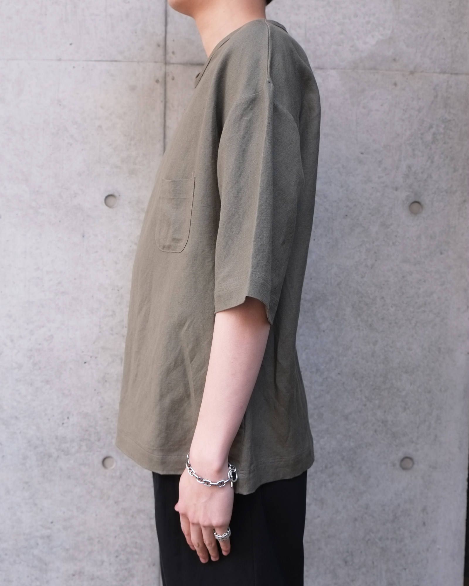 linen rayon t-shirt.