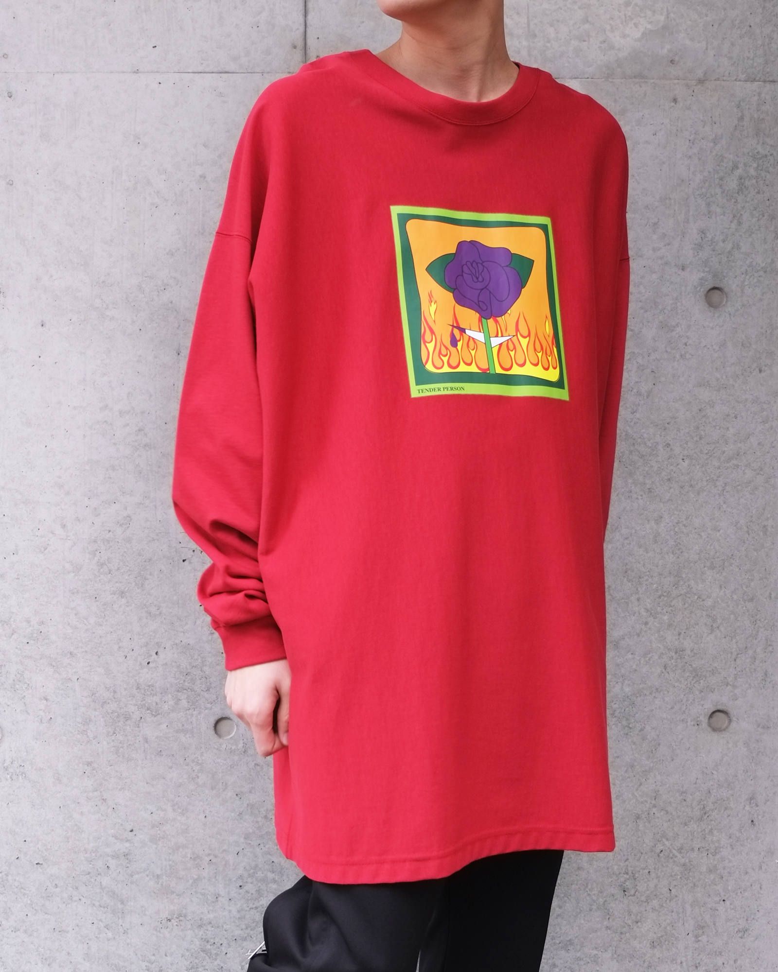 Oversized Rose Long Tee