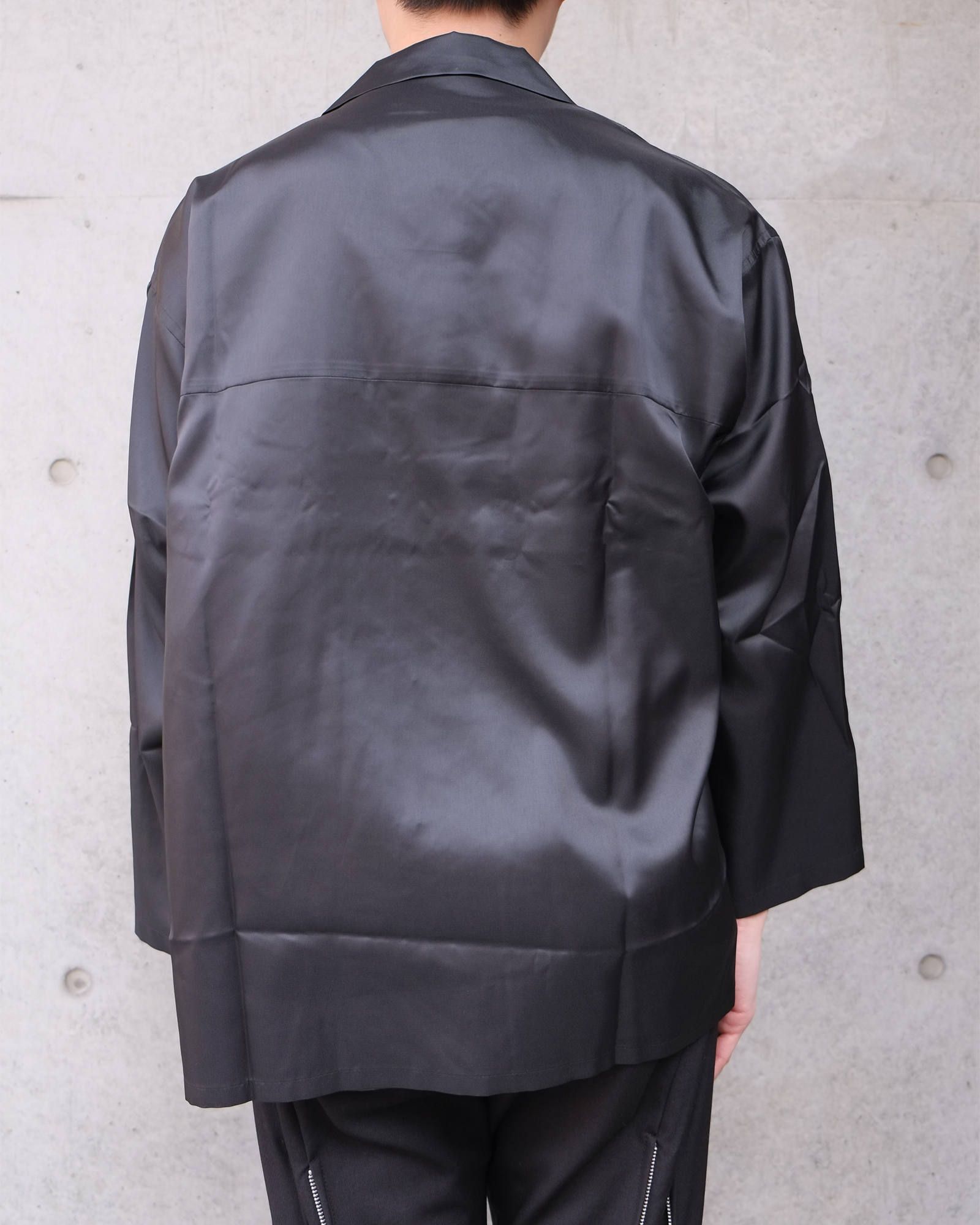 Emblem Open Coller Shirt -LONG SLEEVE-