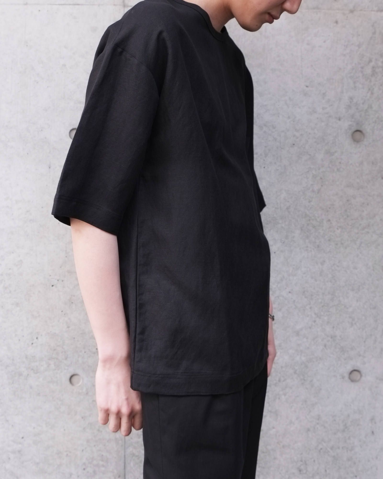 linen rayon t-shirt.