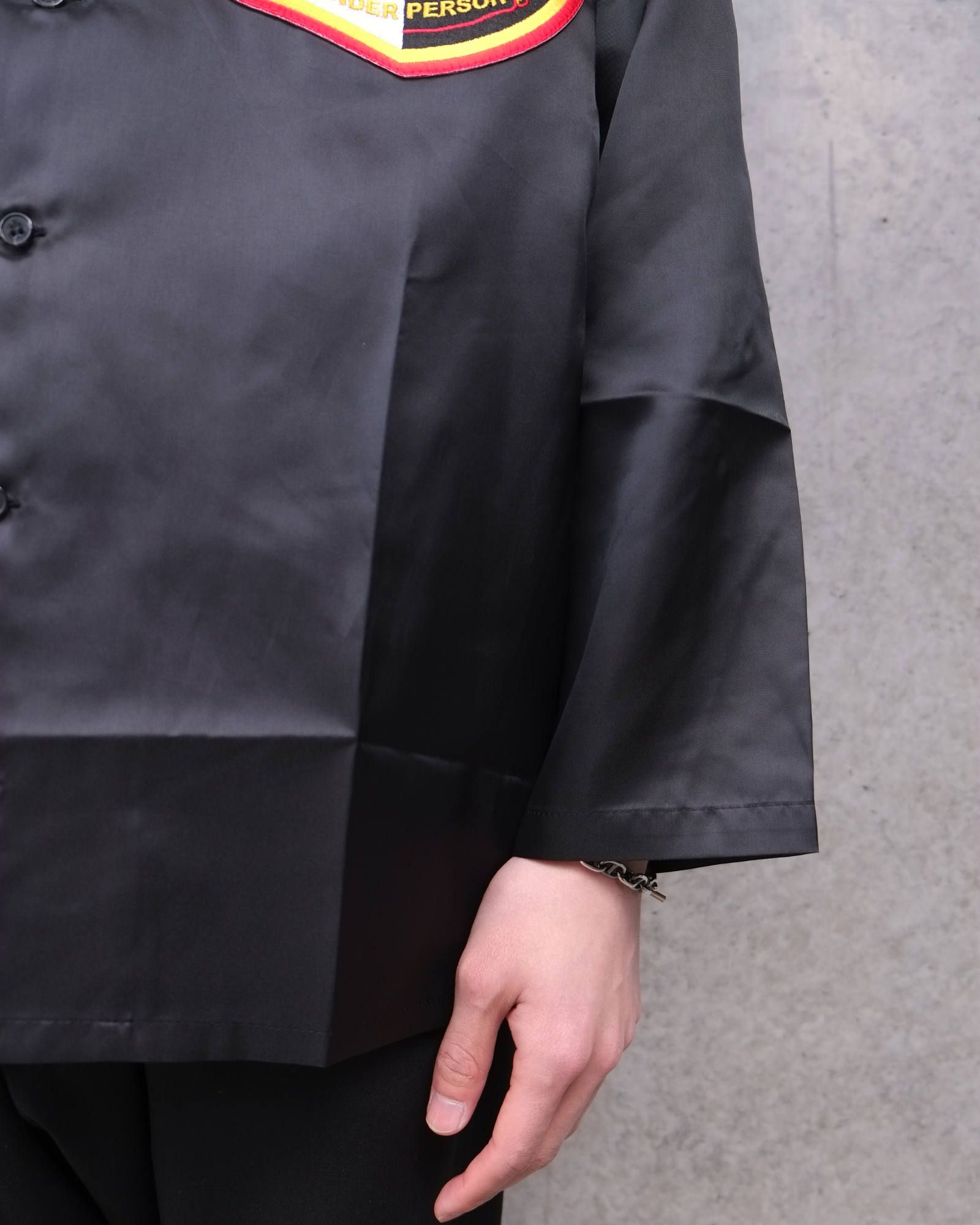 Emblem Open Coller Shirt -LONG SLEEVE-