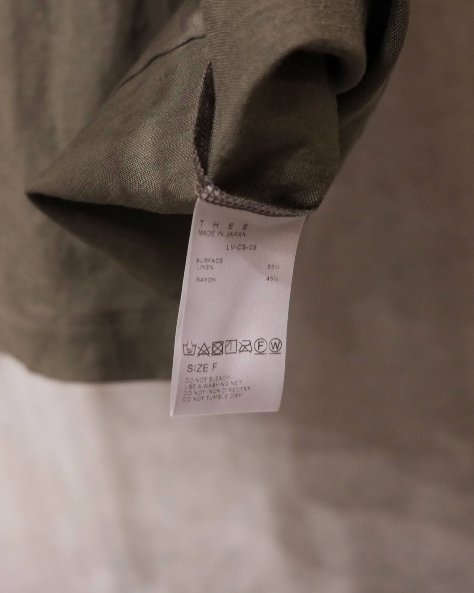 linen rayon t-shirt.