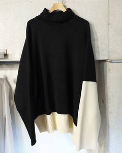 High neck by color knit