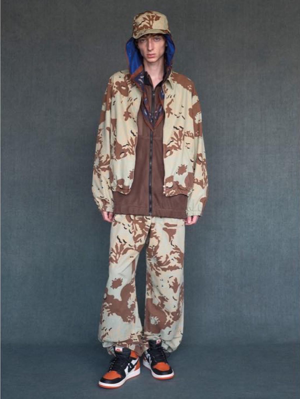 Camo Flower Double Knee Pants