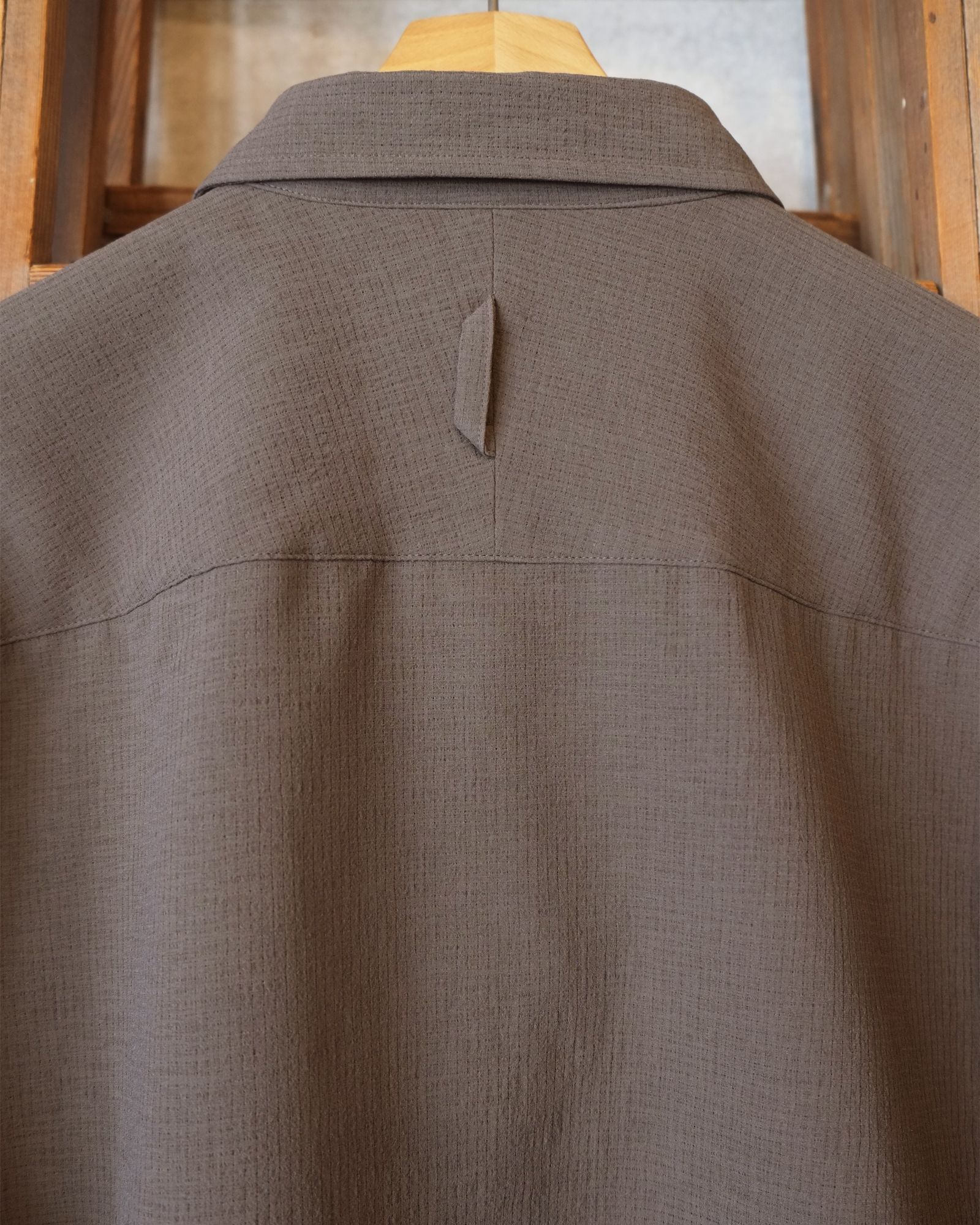 Breathable Linen Luggage S/S SH / ショートスリーブ シャツ / グレー / MW-SH26104