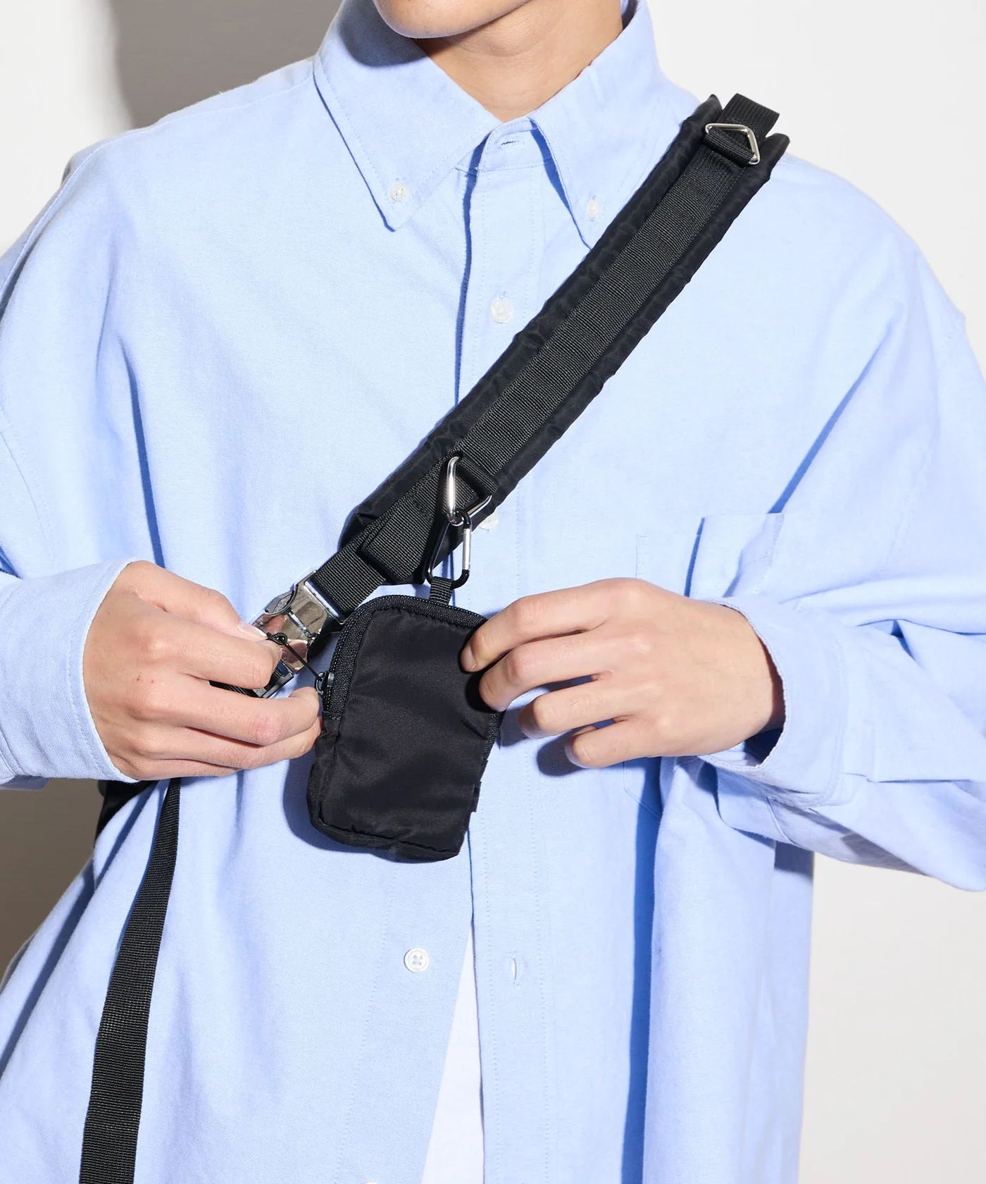 POUCH SHOULDER BAG / ポーチ ショルダーバッグ / ブラック / MTM-BG-0177-23-C