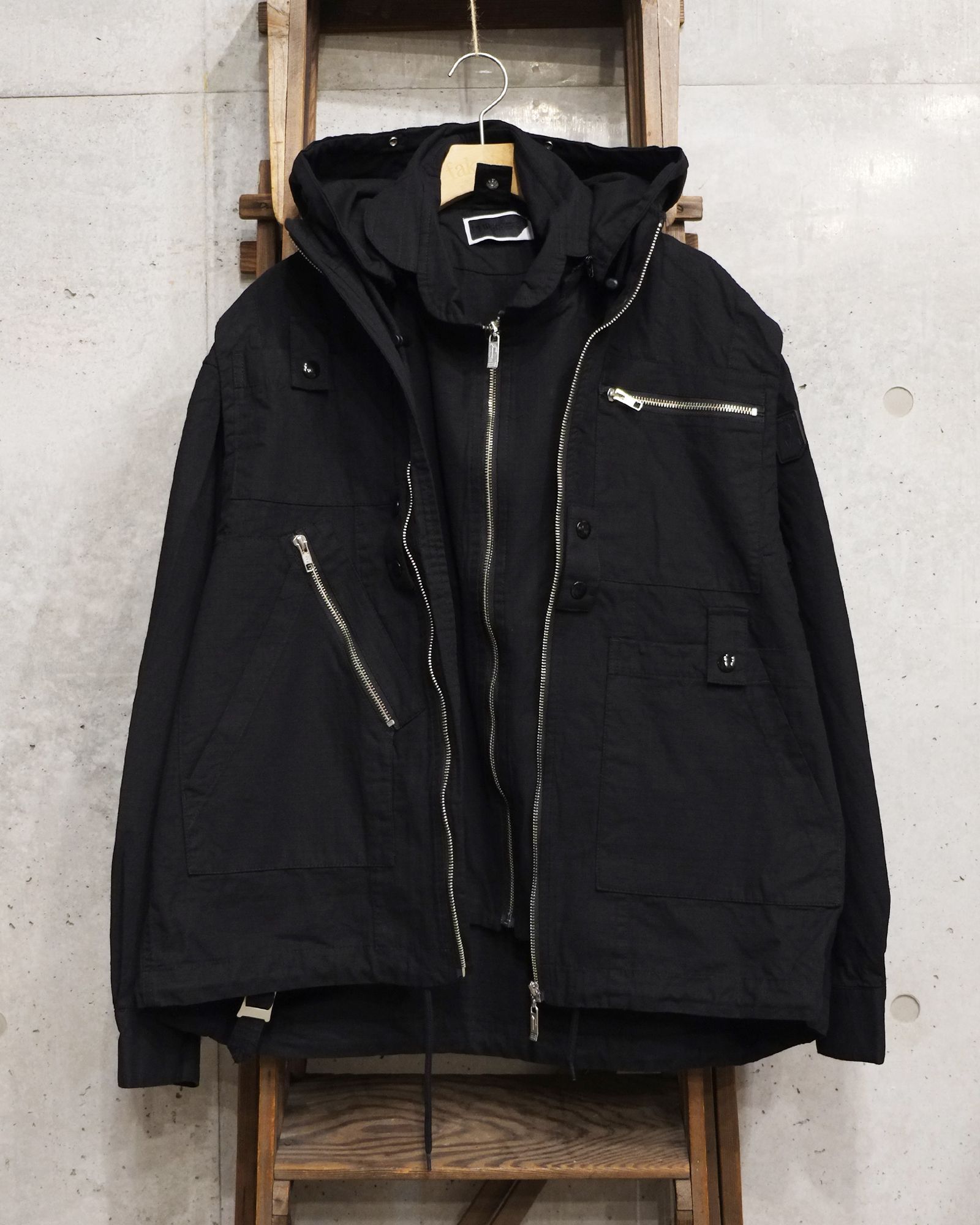 Visor Double Zip Jacket / ワークジャケット / ブラック / PD-262-JK-091