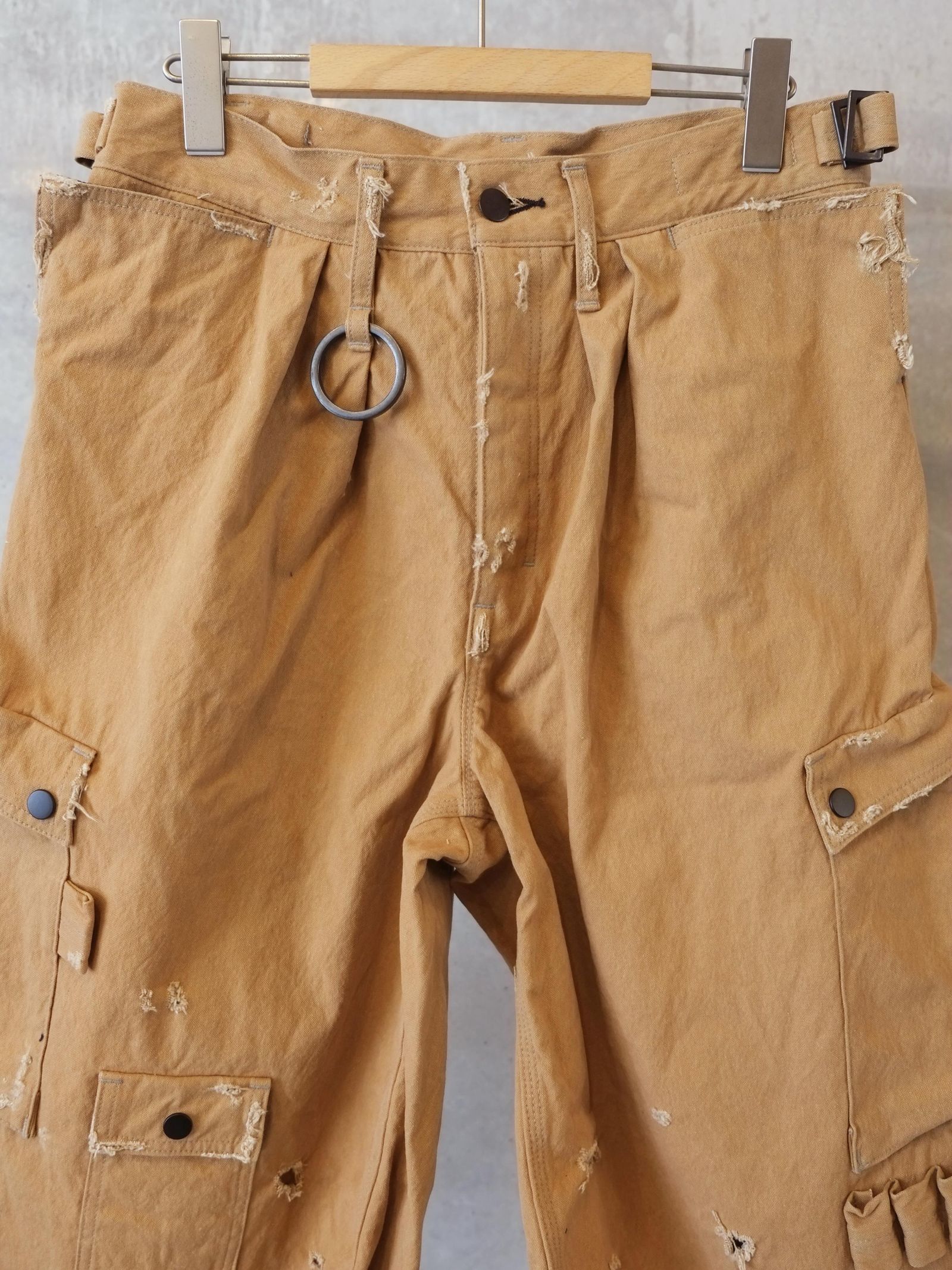 Heavy Cargo Short With Damaged(AGED CANVAS)